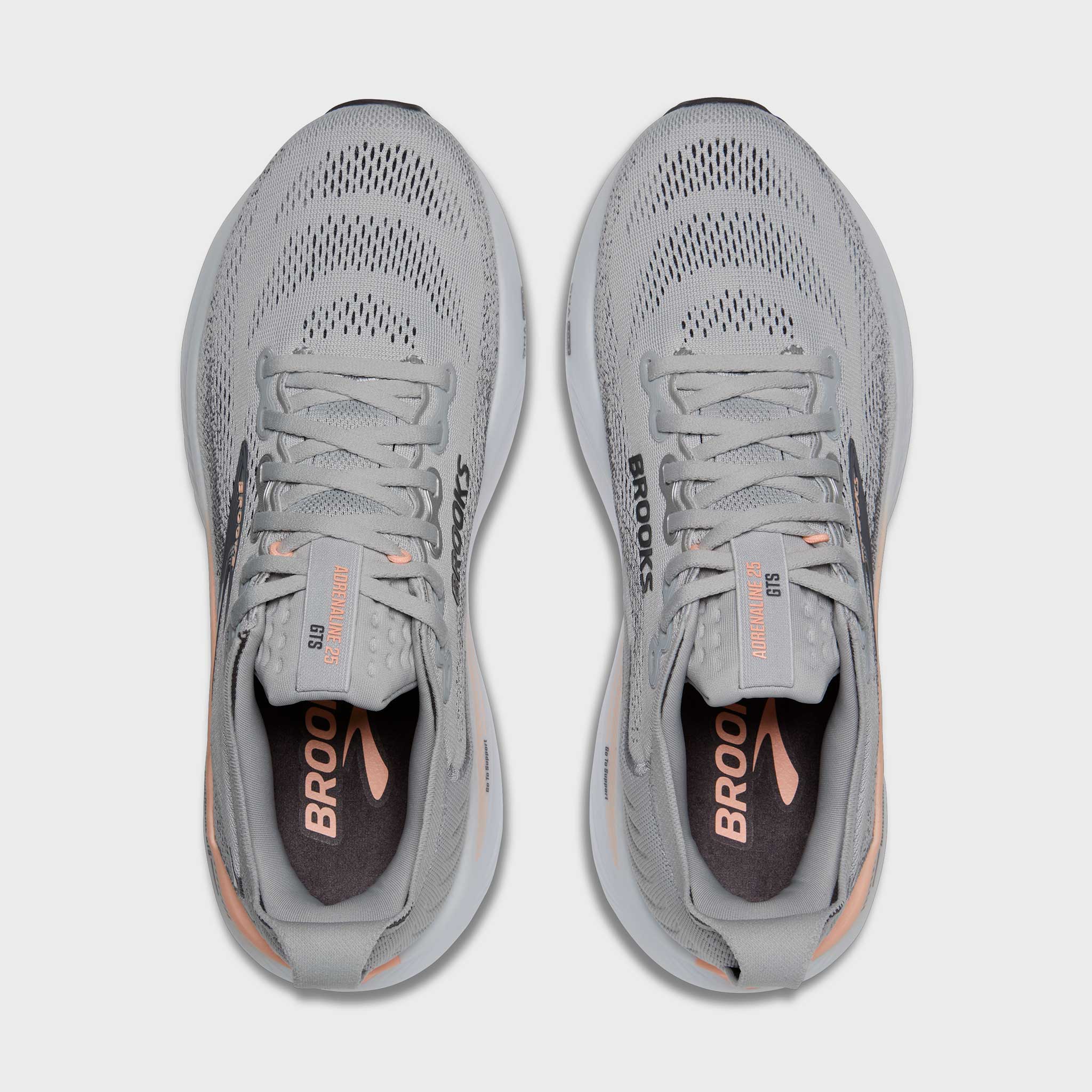 Brooks Adrenaline GTS 25 Women's Grey/Blackened Pearl/Coral