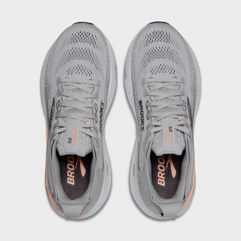 Brooks Adrenaline GTS 25 Women's Grey/Blackened Pearl/Coral