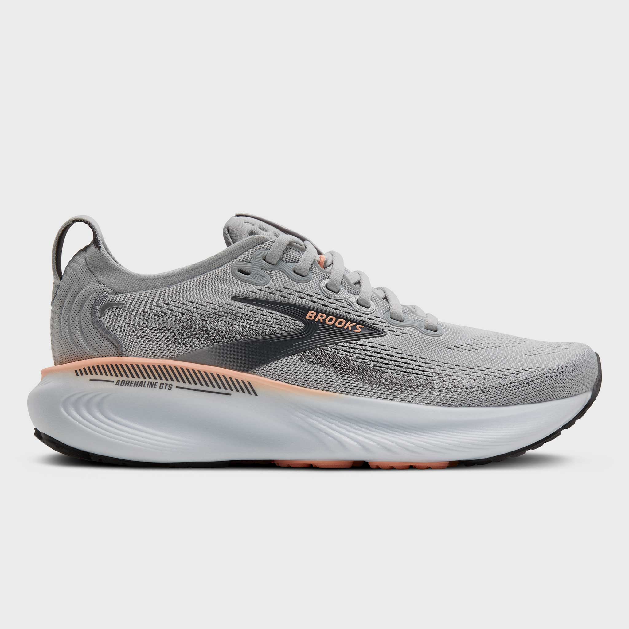 Brooks Adrenaline GTS 25 Women's Grey/Blackened Pearl/Coral