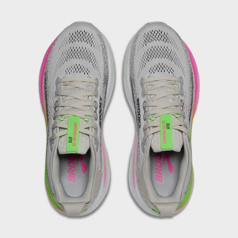 Brooks Adrenaline GTS 25 Women's Oyster/Pink/Green