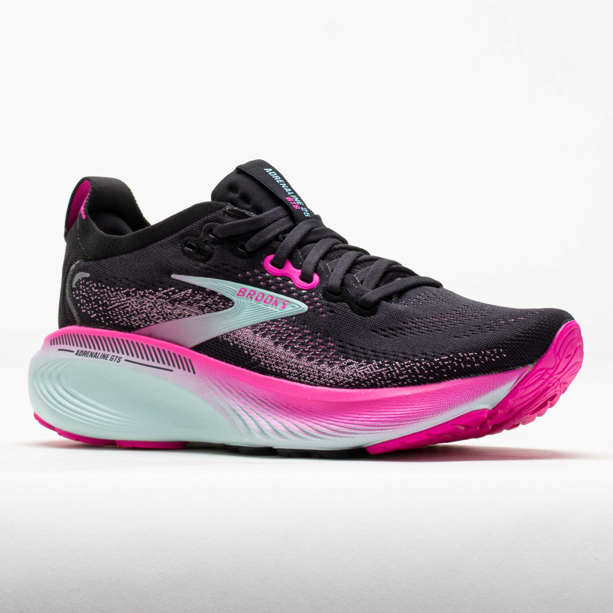 Brooks Adrenaline GTS 25 Women's Black/Cyber Pink/Iced Aqua