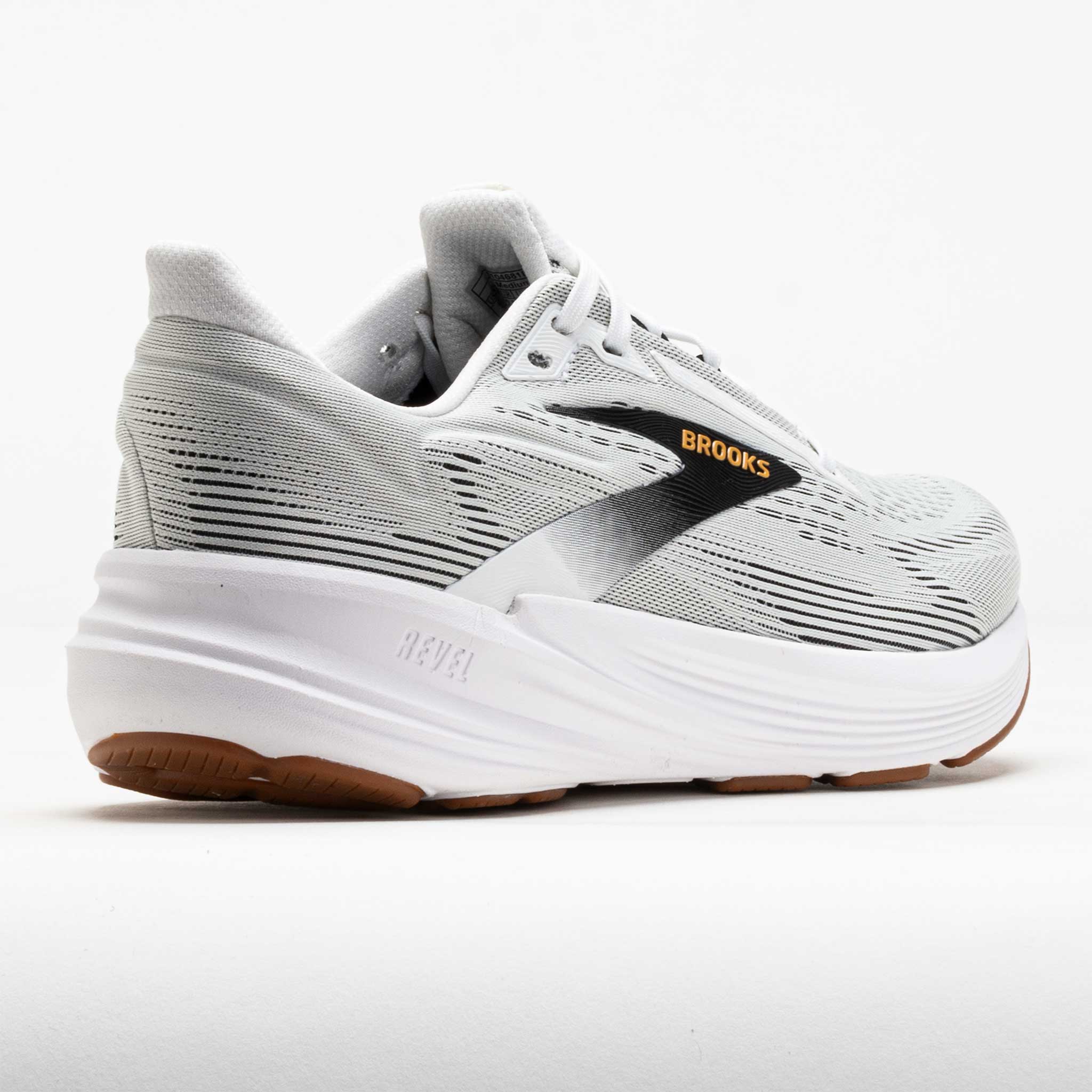 Brooks Revel 8 Men's White/Black/Oak Buff – Holabird Sports