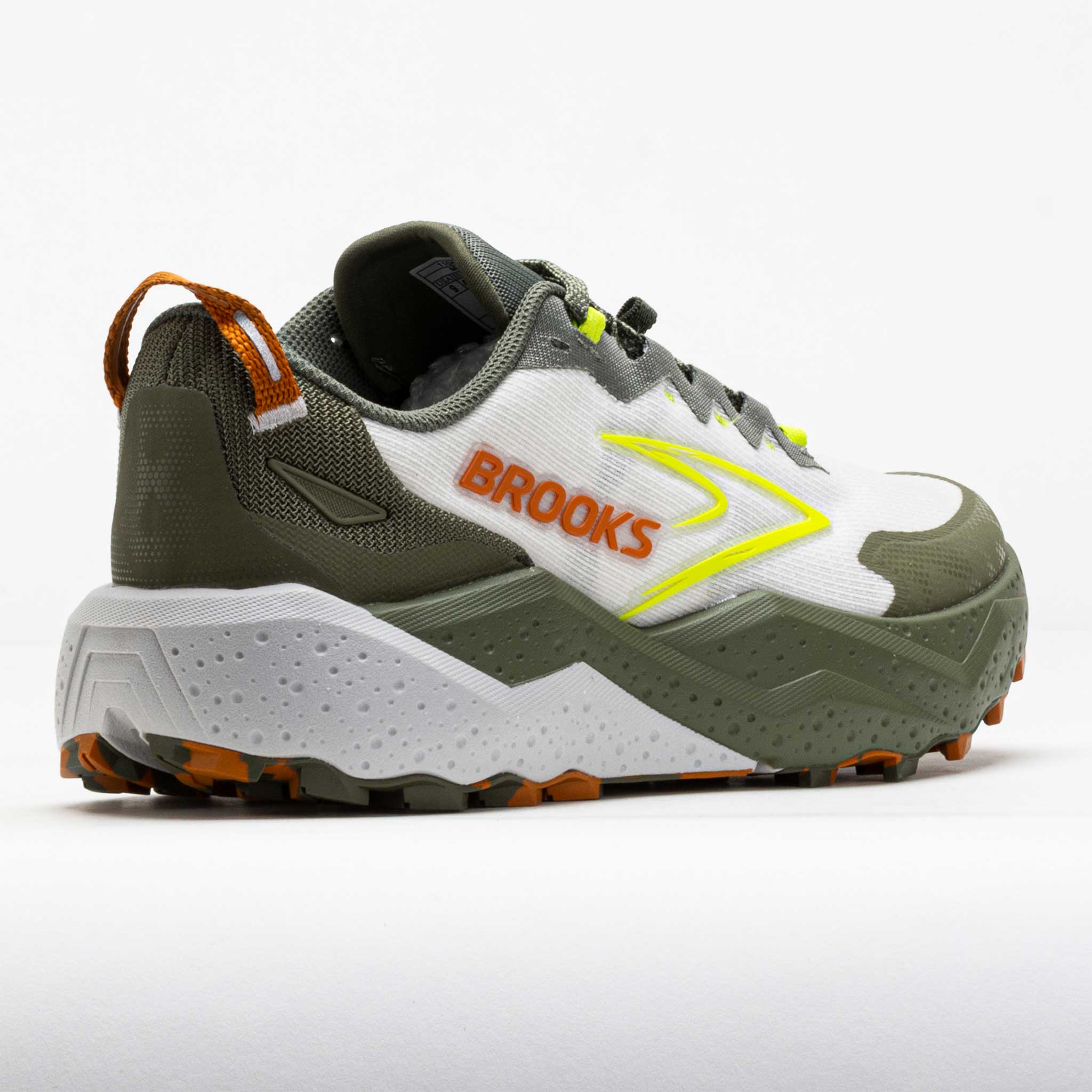 Brooks Caldera 8 Men's Dusty Olive/Lime/Oyster – Holabird Sports