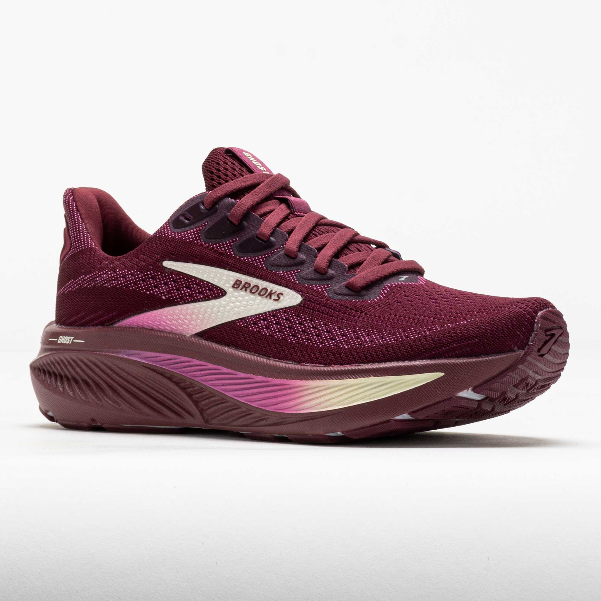 ローズ Brooks Ghost 17 Women's Burgundy/Pink/Green – Holabird Sports