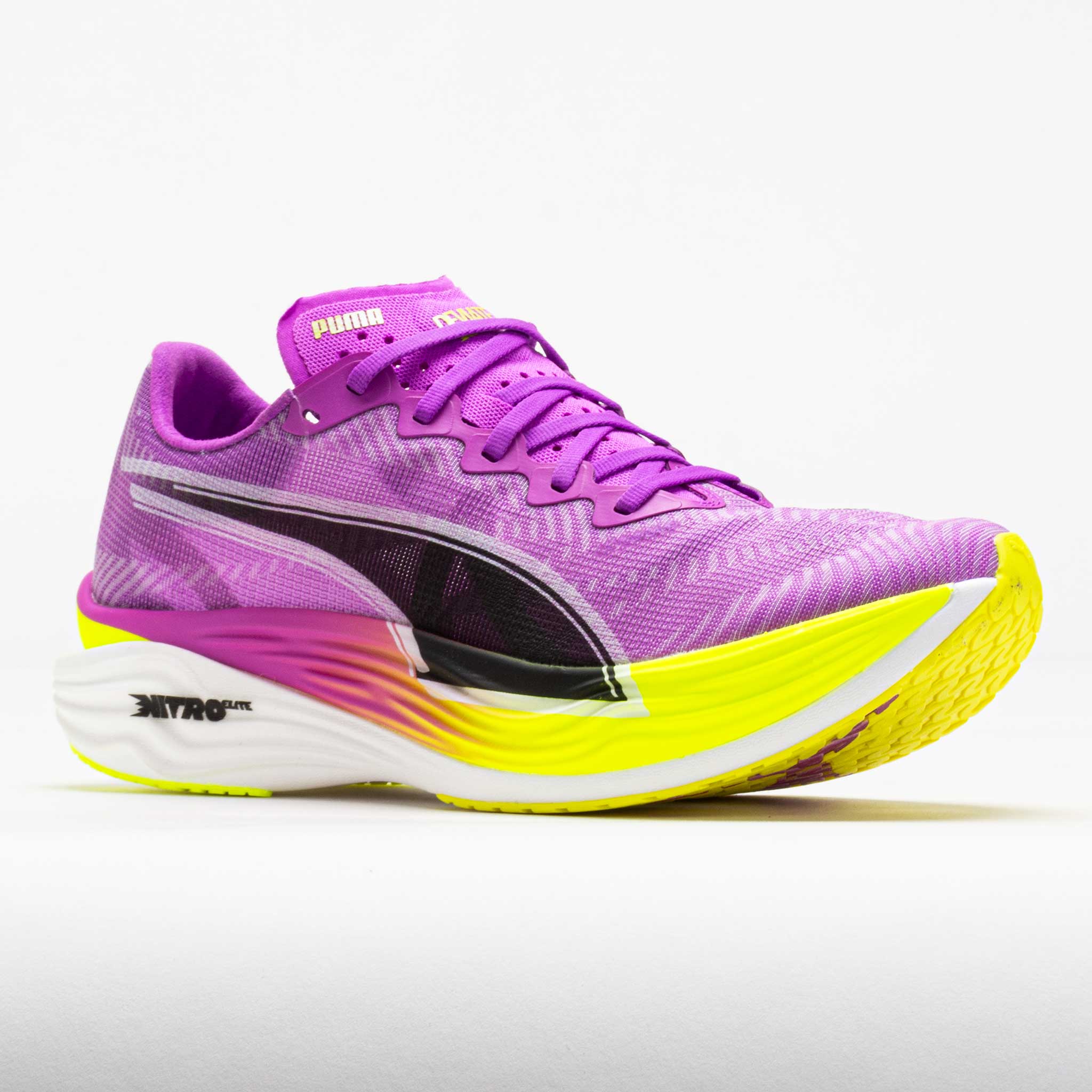 ☆PUMA☆ Diviate Nitro 3 Yellow Pure Magenta 30970716 309707 Puma Deviate NITRO Elite 3 Women's Pure Magenta/Yellow Alert