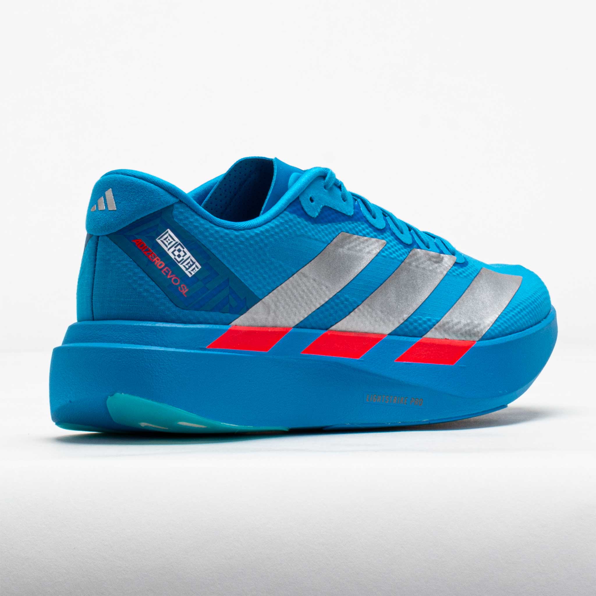 adidas Adizero EVO SL Men's Solar Blue/Silver Metallic/Lucid Red