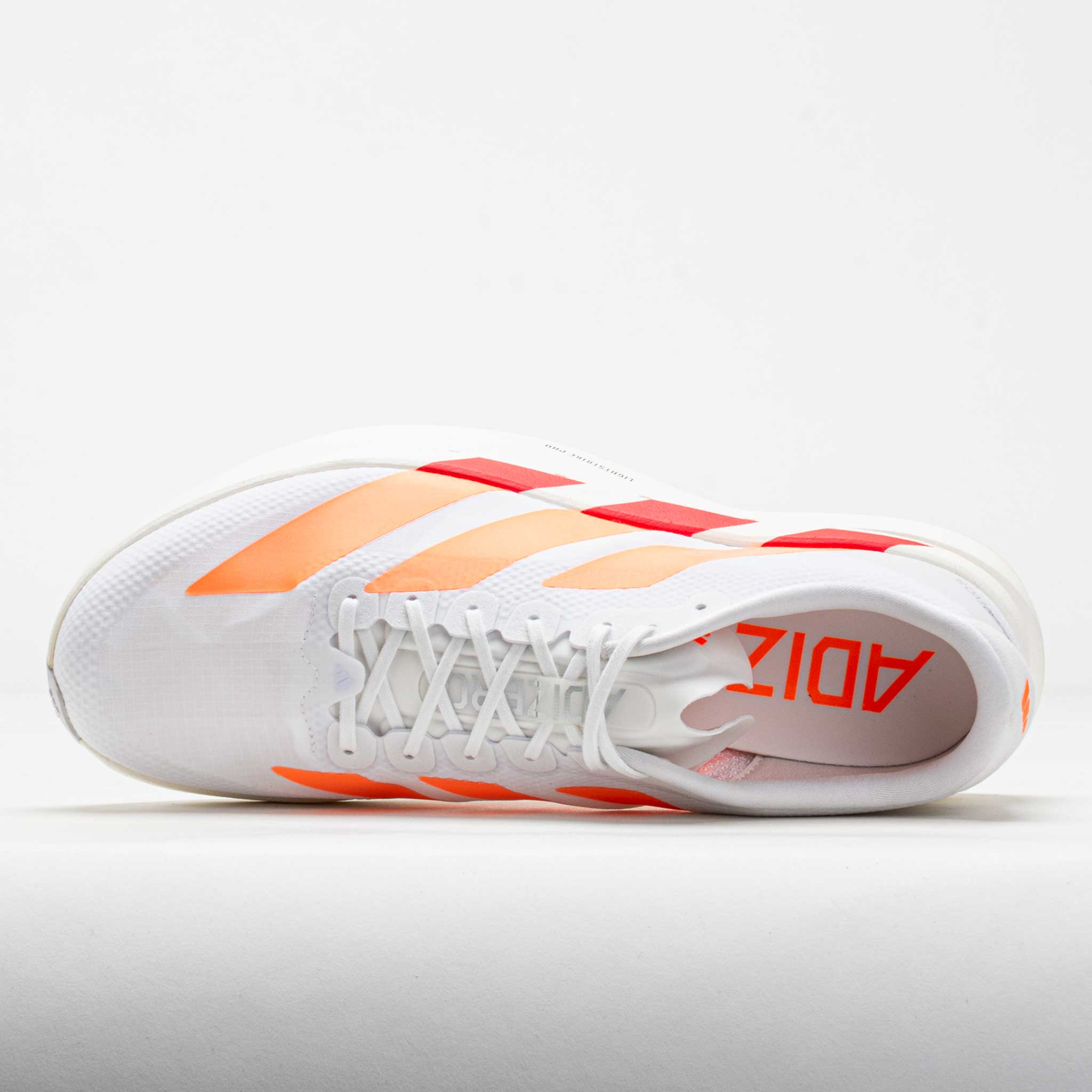 adidas Men's Adizero Evo SL Woven Shoes White/Lucid Orange / 12.5 / D adidas Men's Adizero Evo SL Woven Shoes White/Lucid Orange / 12.5 / D