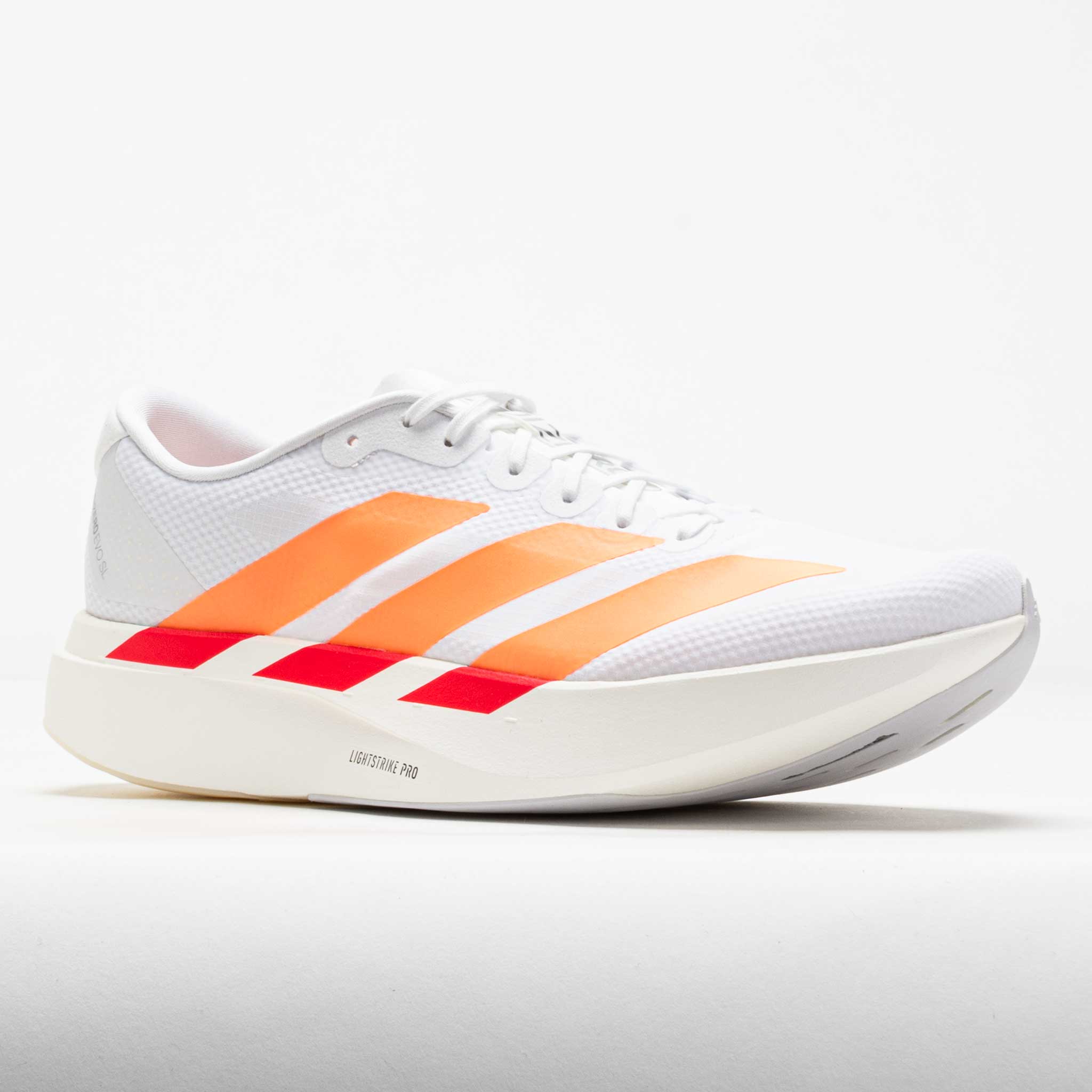 adidas Men's Adizero Evo SL Woven Shoes White/Lucid Orange / 12.5 / D adidas Men's Adizero Evo SL Woven Shoes White/Lucid Orange / 12.5 / D