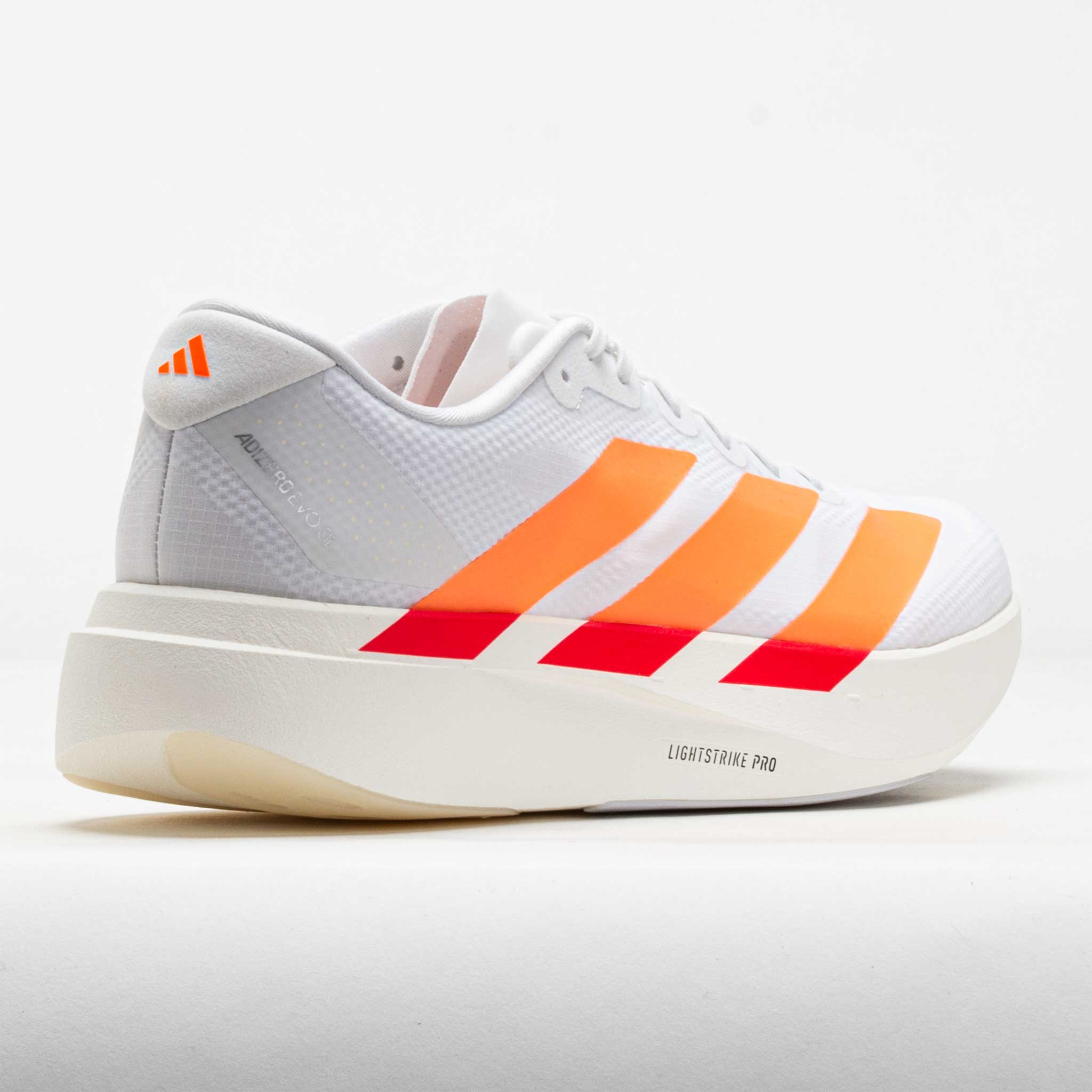 adidas Men's Adizero Evo SL Woven Shoes White/Lucid Orange / 12.5 / D adidas Men's Adizero Evo SL Woven Shoes White/Lucid Orange / 12.5 / D