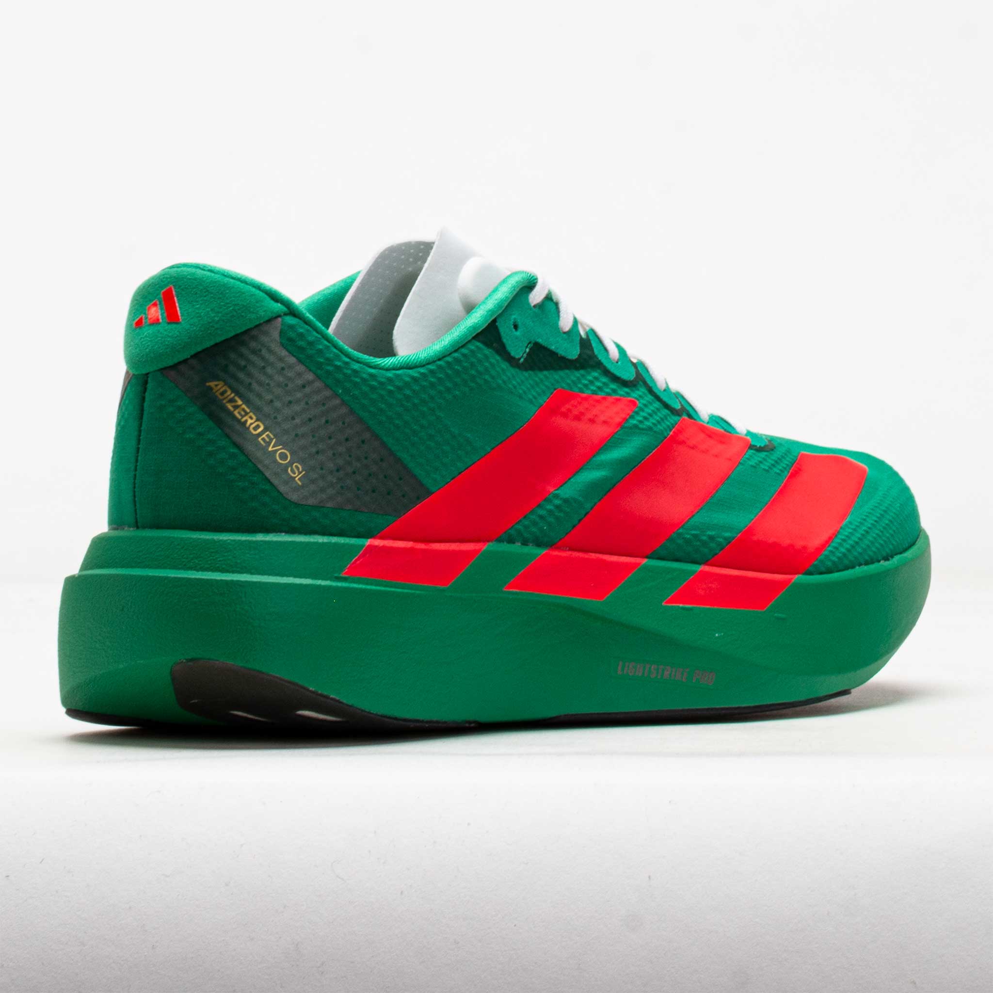 adidas Adizero EVO SL Men's Court Green/Lucid Red/White Holabird Sports adidas Adizero EVO SL Men's Court Green/Lucid Red/White Holabird Sports