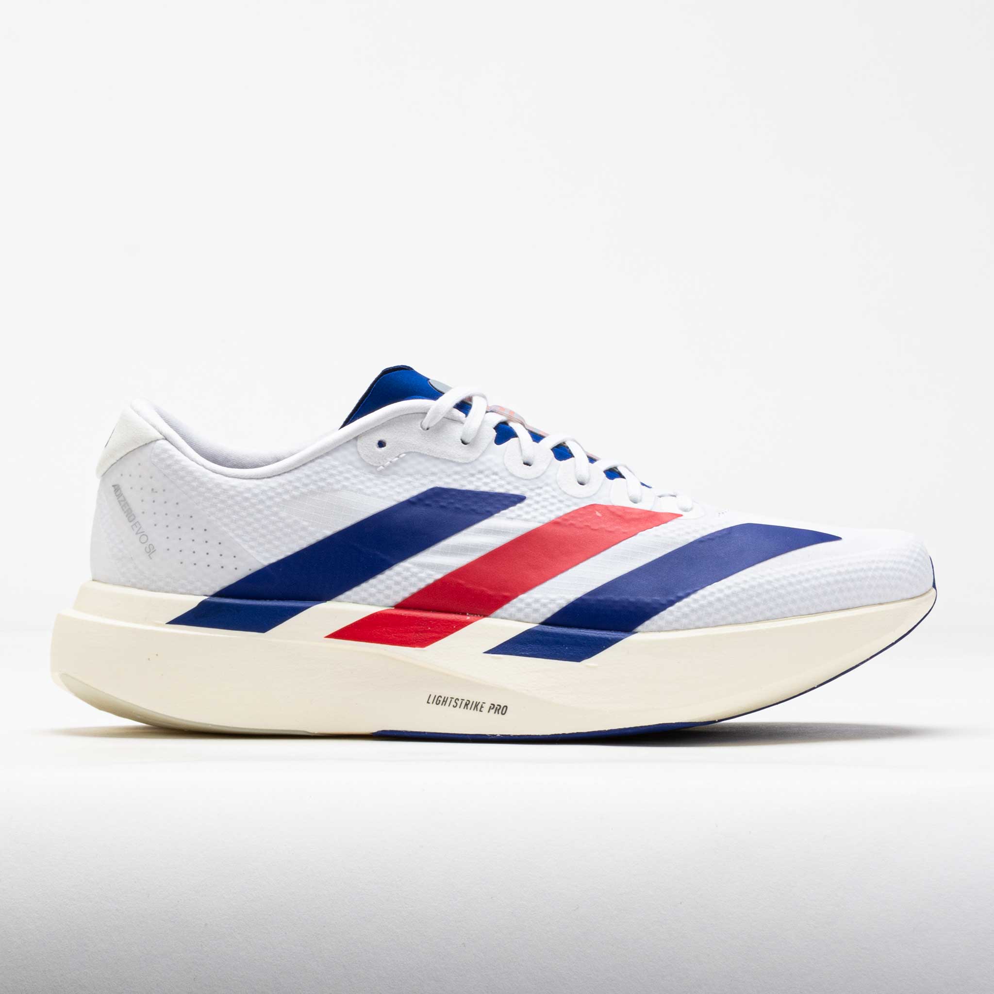 adidas Adizero EVO SL Men's White/Mystery Ink/Pure Ruby