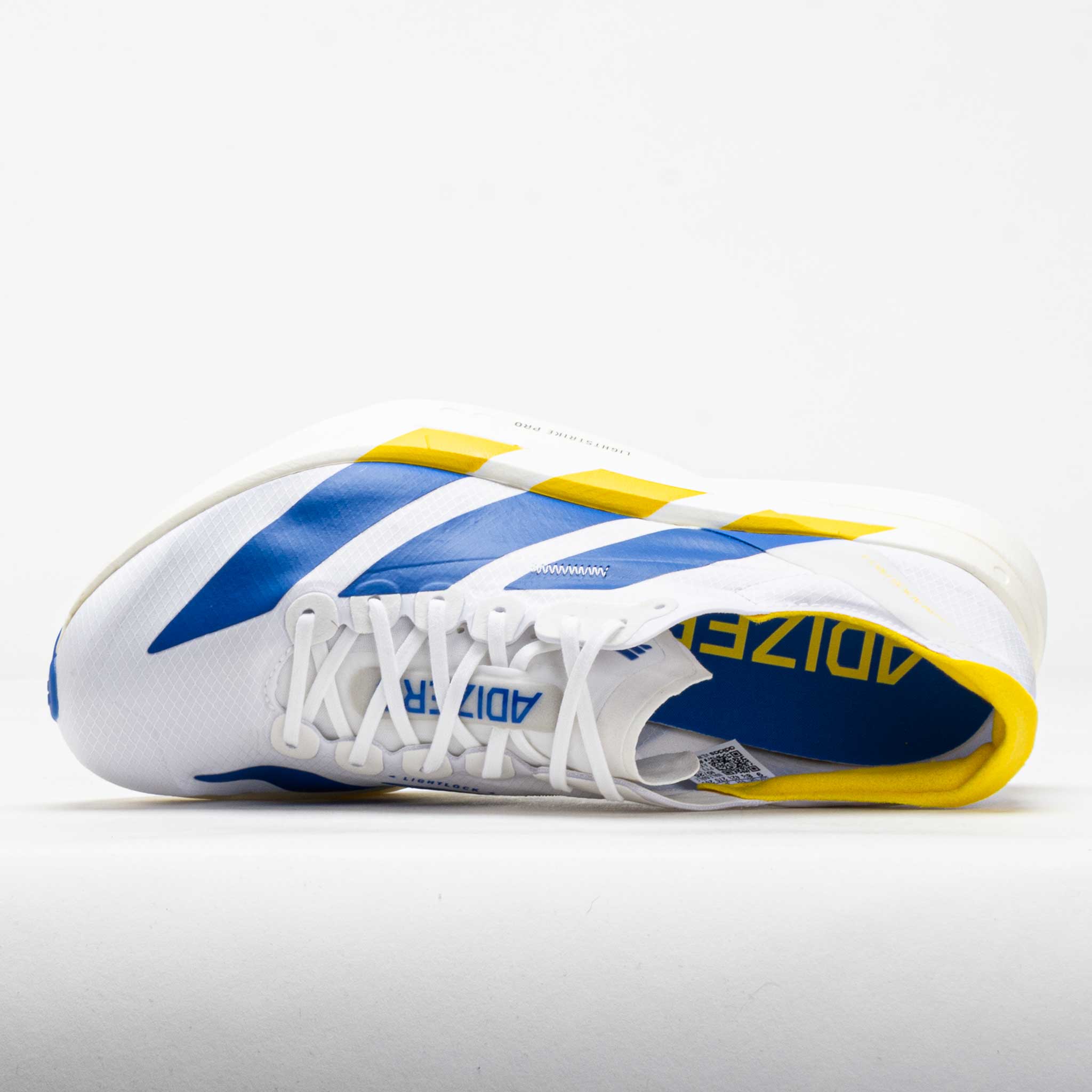 adidas Adizero Adios Pro 4 Men's White/Blue/Yellow