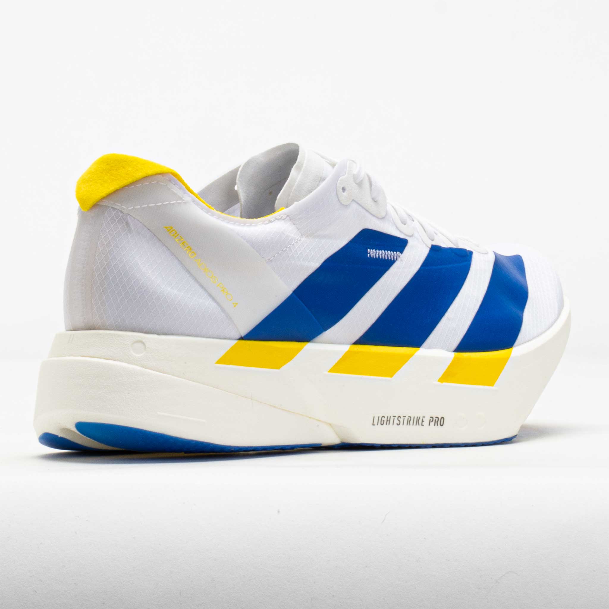 adidas Adizero Adios Pro 4 Men's White/Blue/Yellow – Holabird Sports