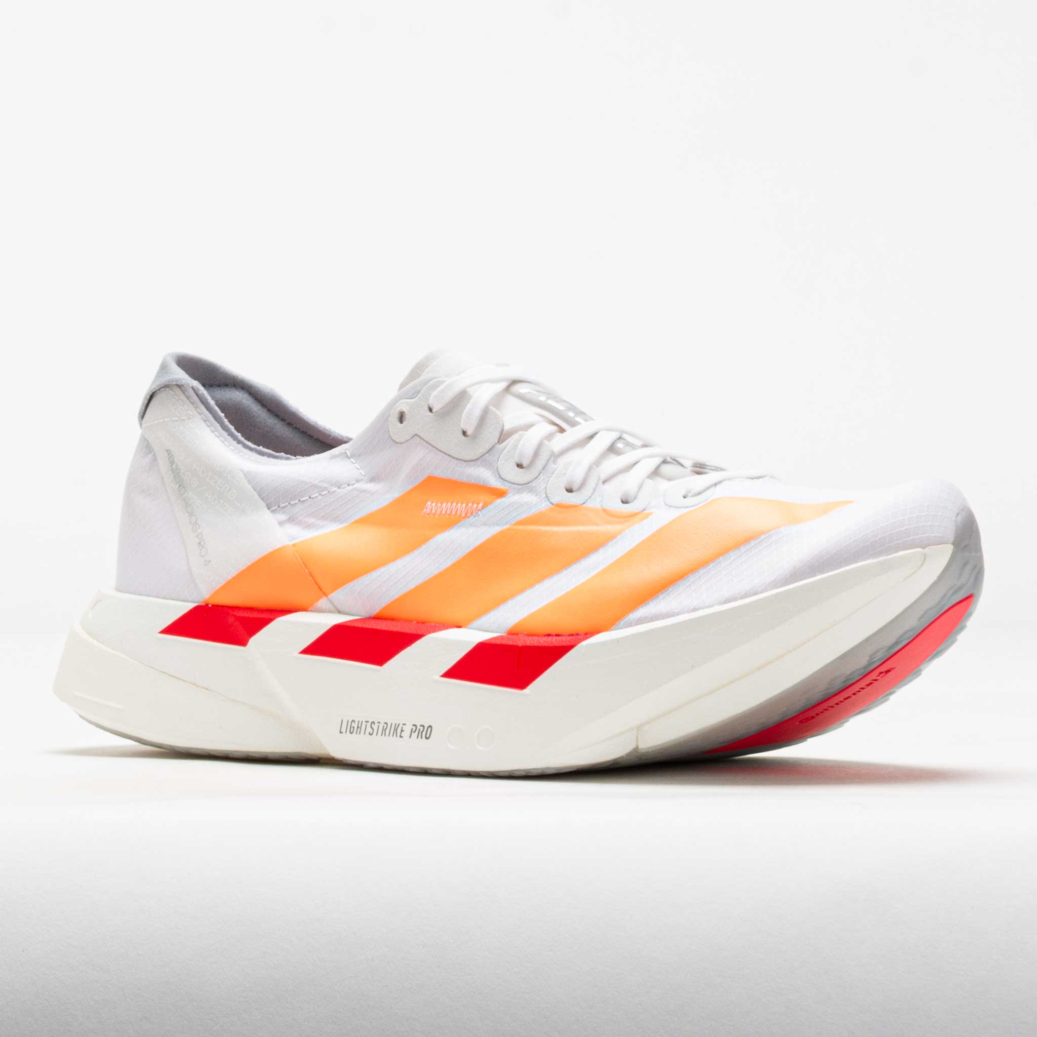 adidas Adizero Adios Pro 4 Women's White/Beam Orange/Lucid Red