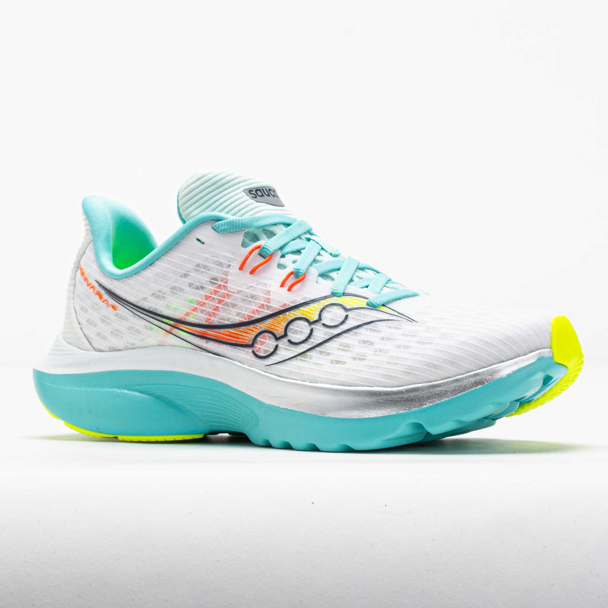 Saucony Kinvara 16 Women's White/Aqua – Holabird Sports