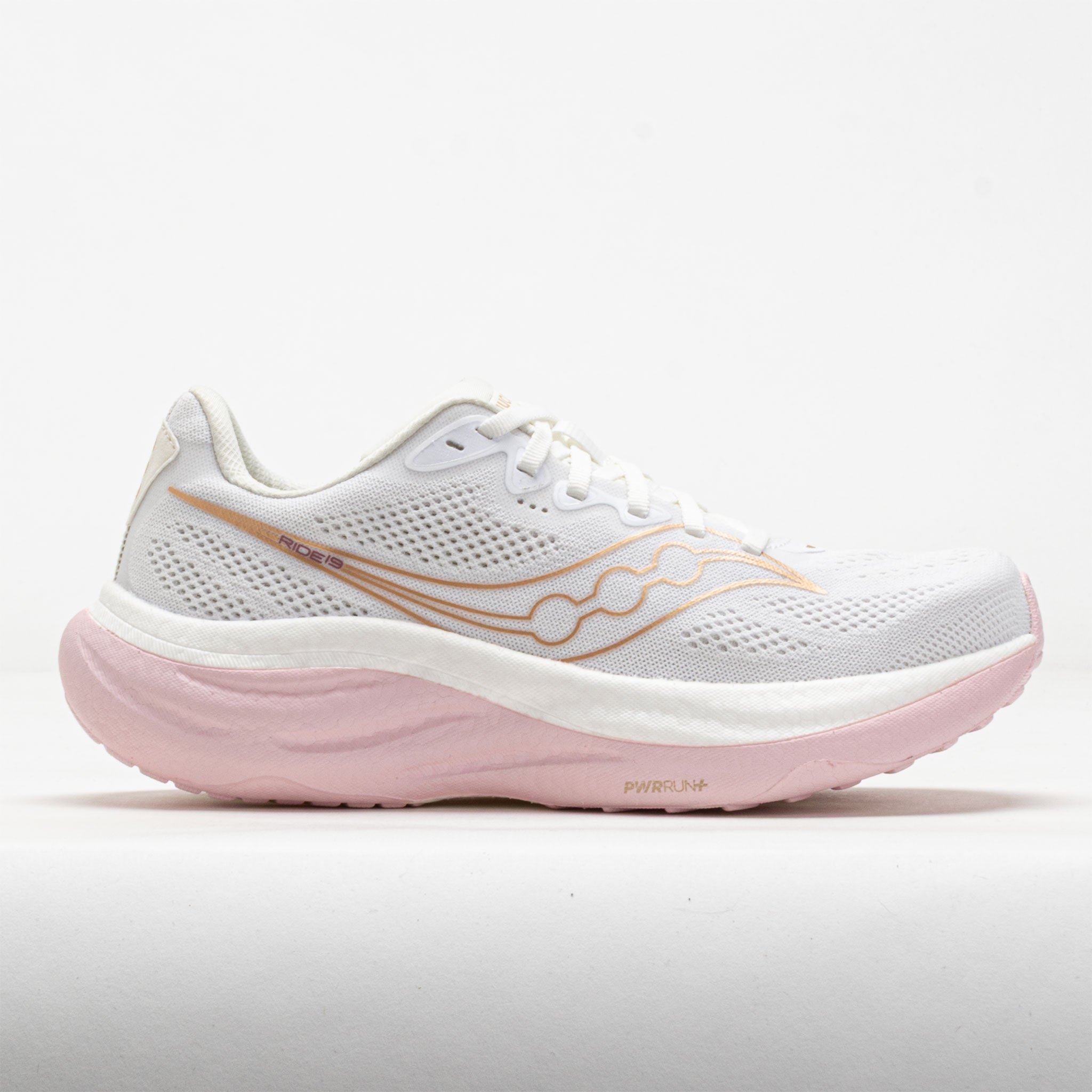 Saucony Ride 19 Women's White/Silk