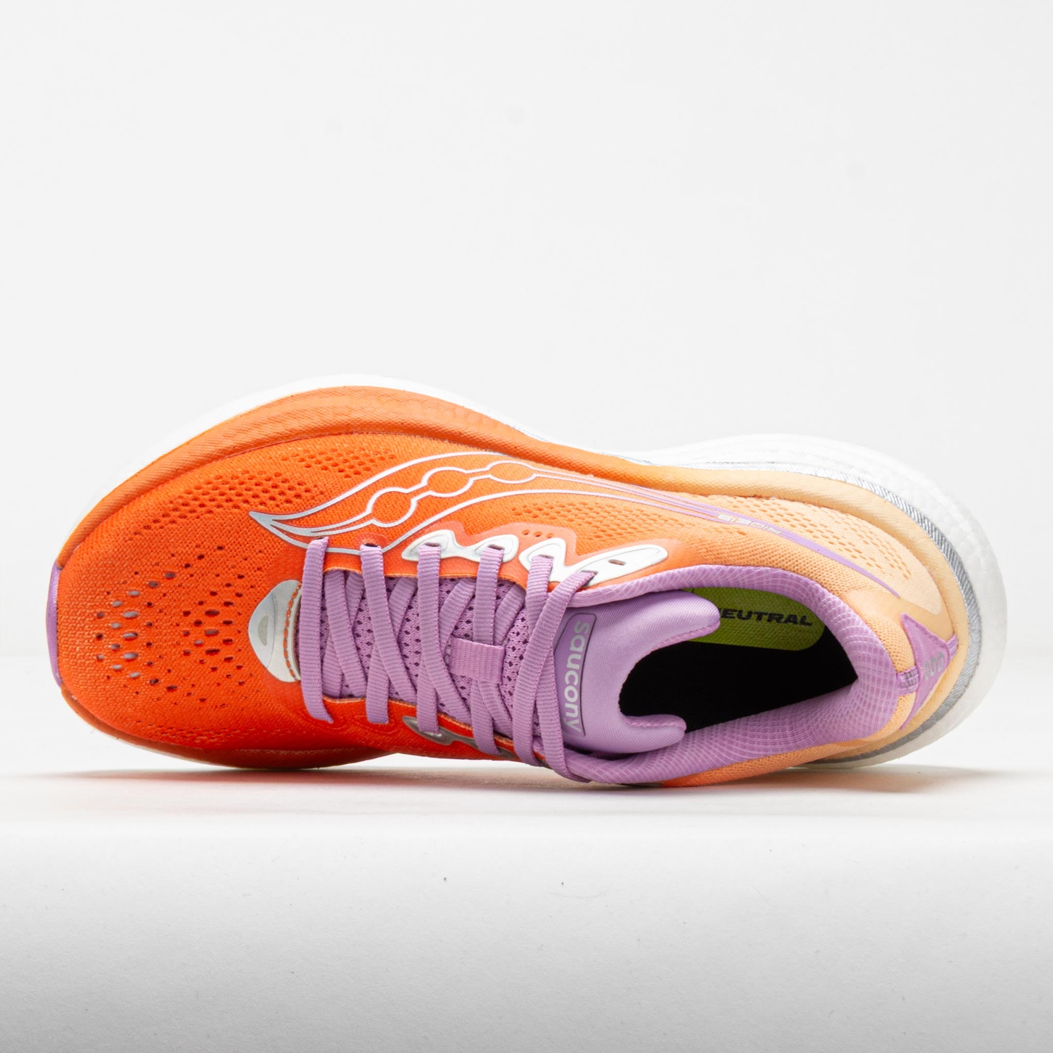 Saucony Ride 19 Women's Fire/Orchid – Holabird Sports