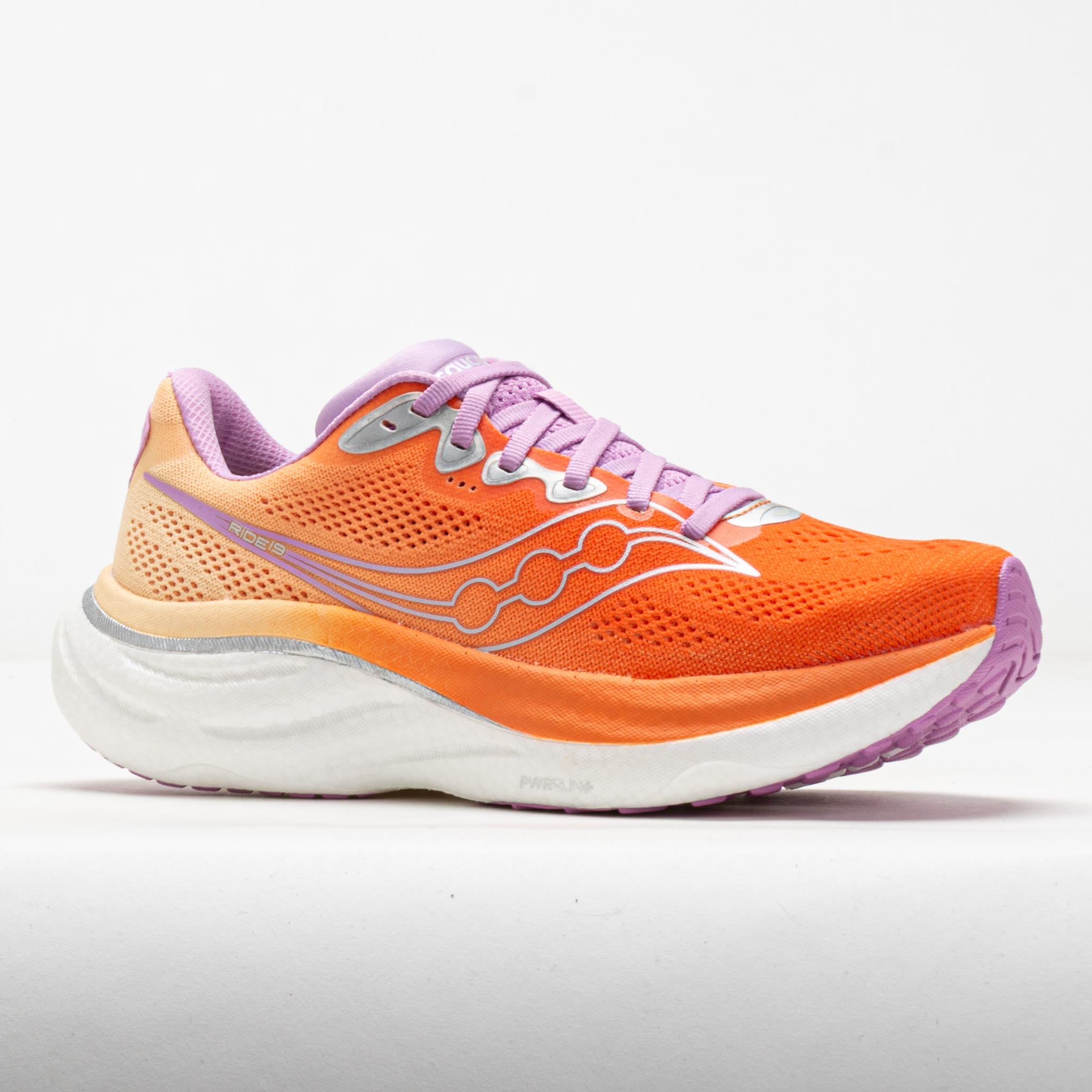 Saucony Ride 19 Women's Fire/Orchid – Holabird Sports