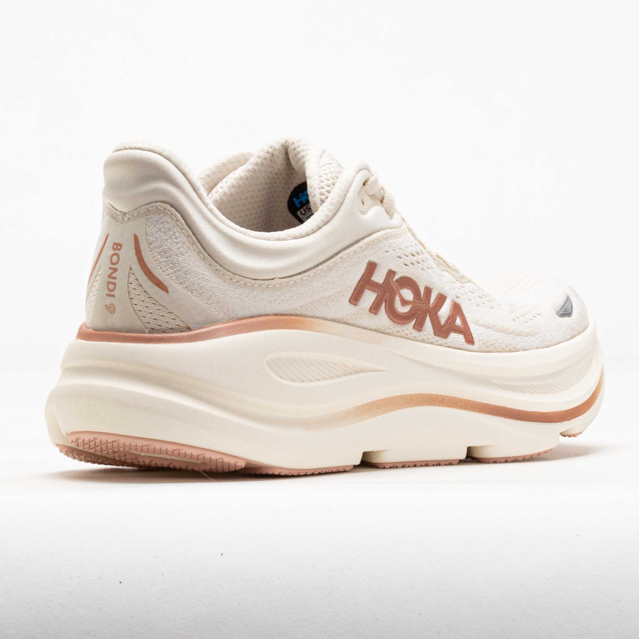 HOKA Bondi 9 Women's Oat Milk/Rose Gold – Holabird Sports