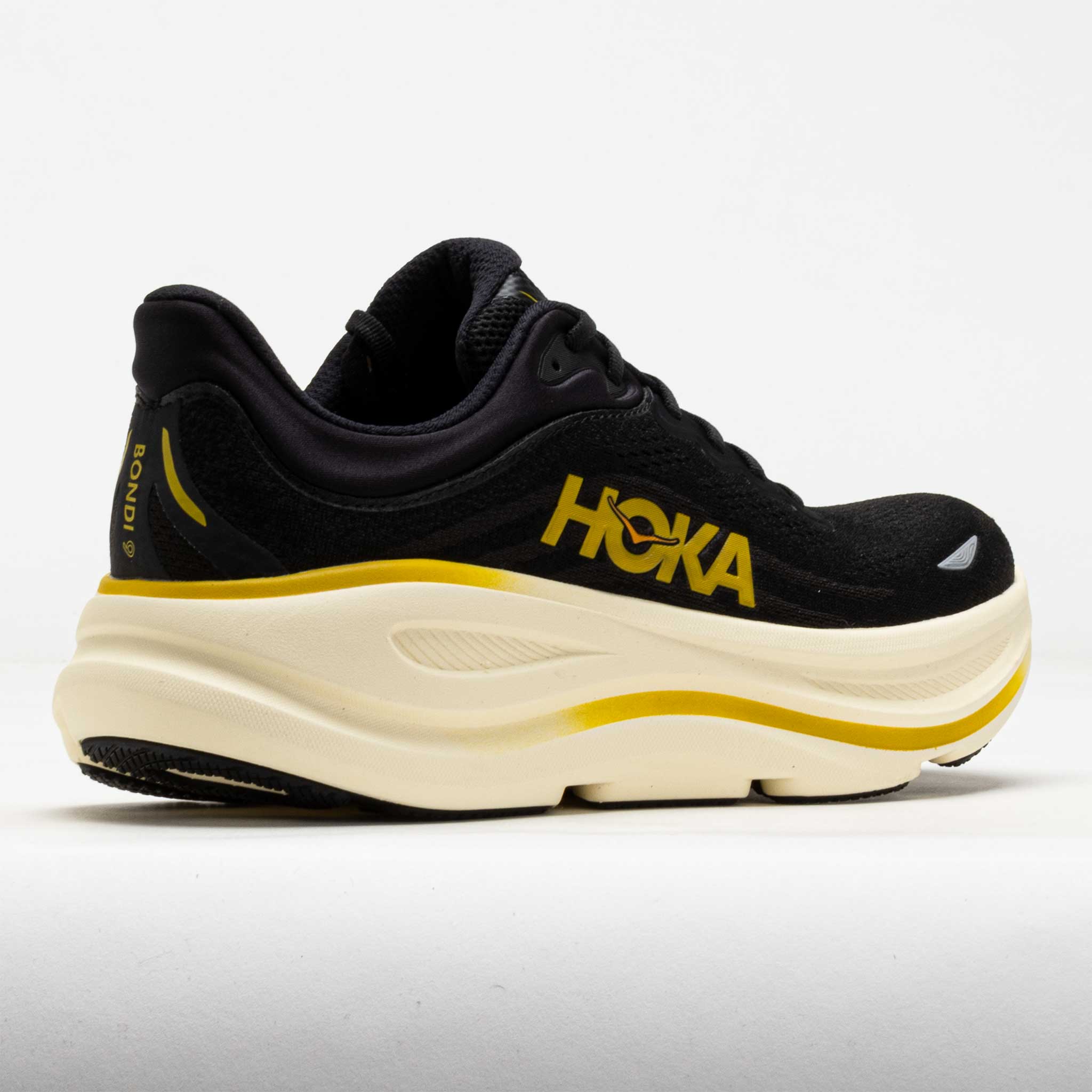HOKA Bondi 9 Men's Carbon Black/Yellow Gold – Holabird Sports