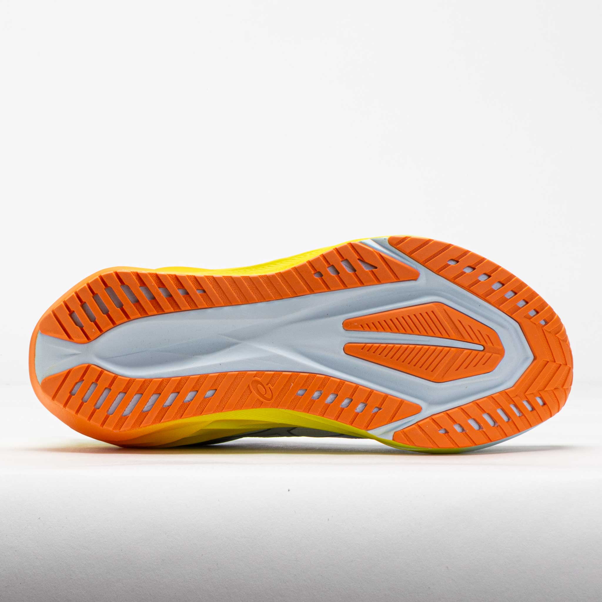 すーら★　1011 ASICS Novablast 5 Men's Sunny Sizzle Sky/Lemon Spark – Holabird Sports
