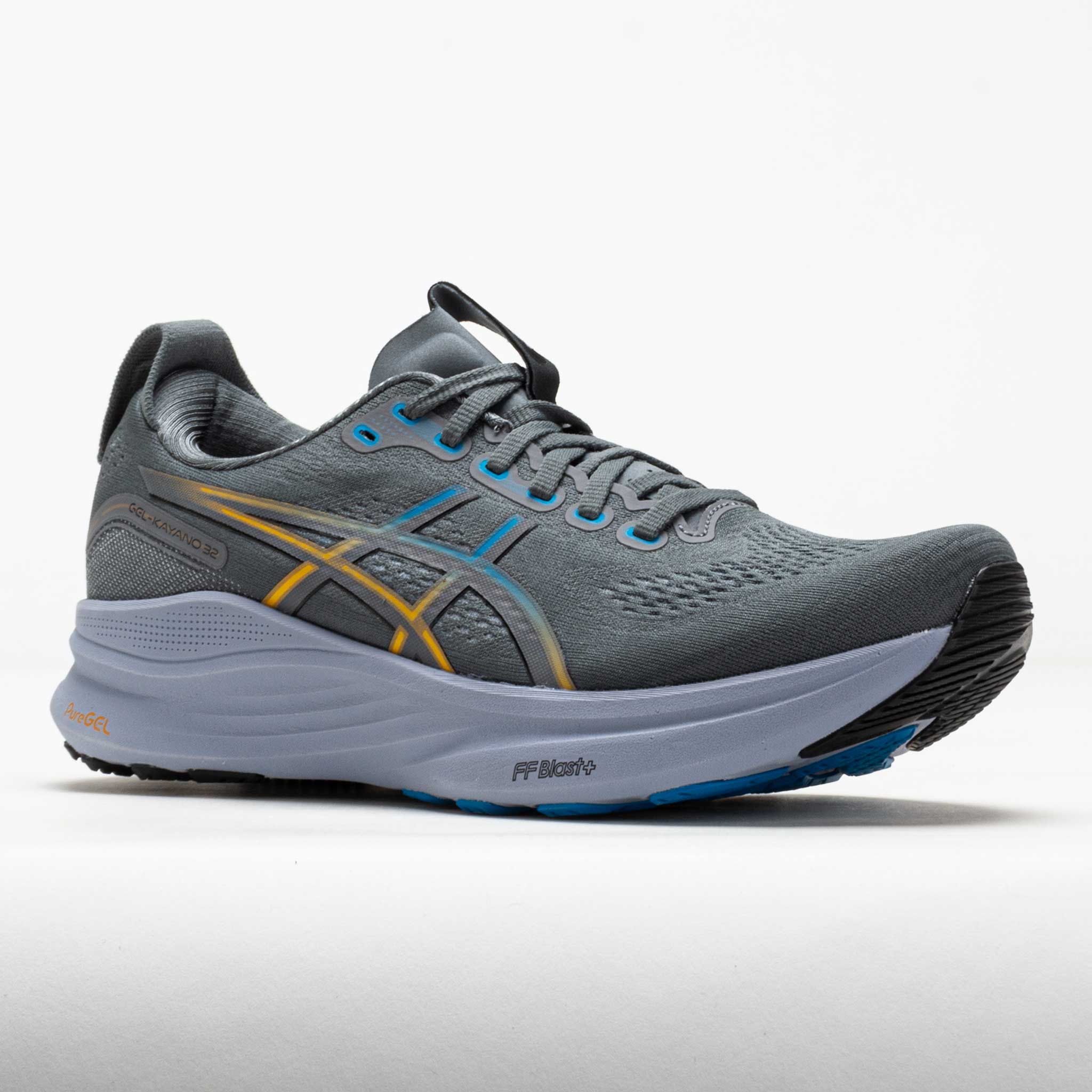 ASICS GEL-Kayano 32 Men's Steel Grey/Aegean Blue – Holabird Sports