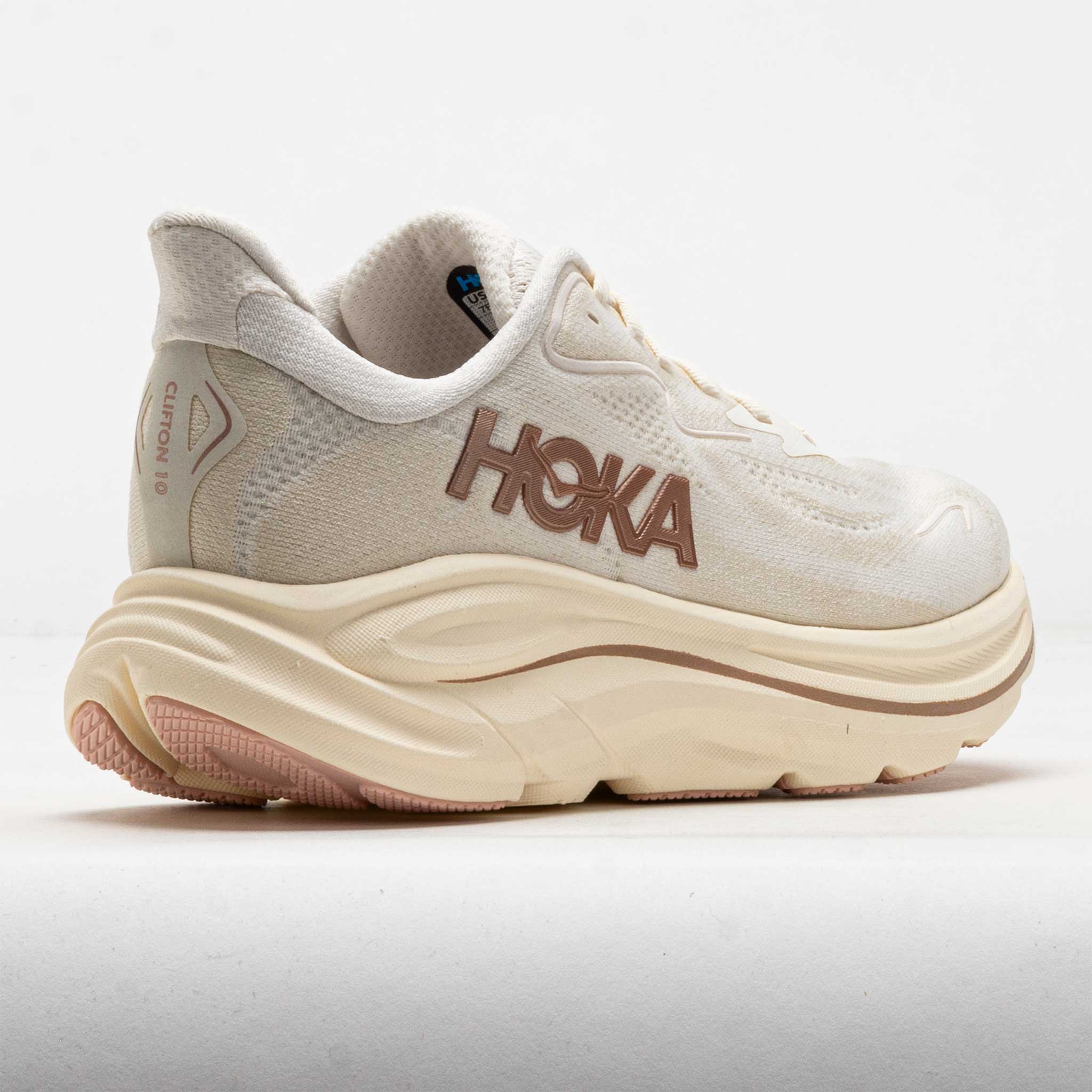 HOKA Clifton 10 Women's Alabaster/Rose Gold