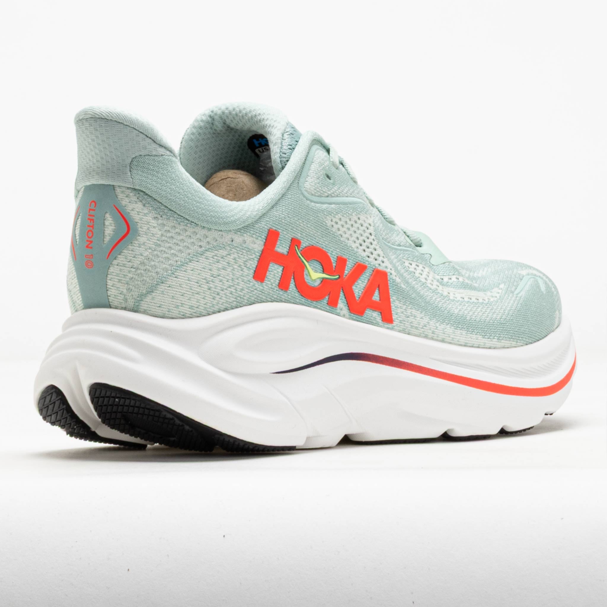 HOKA Clifton 10 Men's Sage/Neon Flame