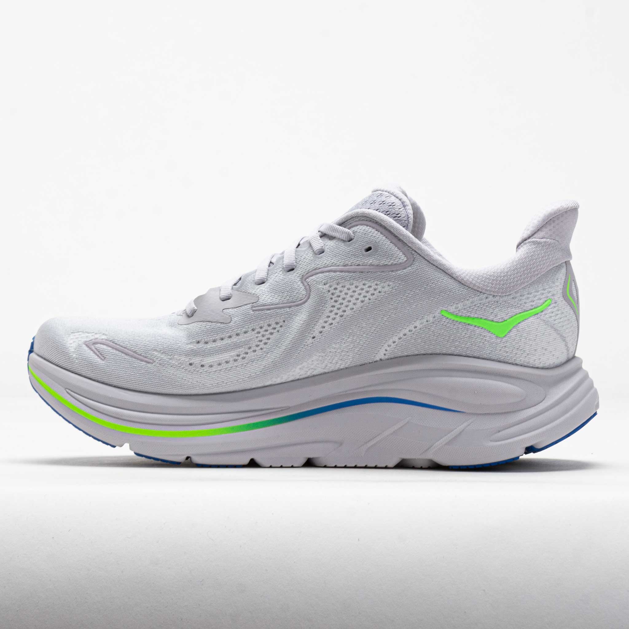 HOKA Clifton 10 Men's Ash Grey/Neon Green