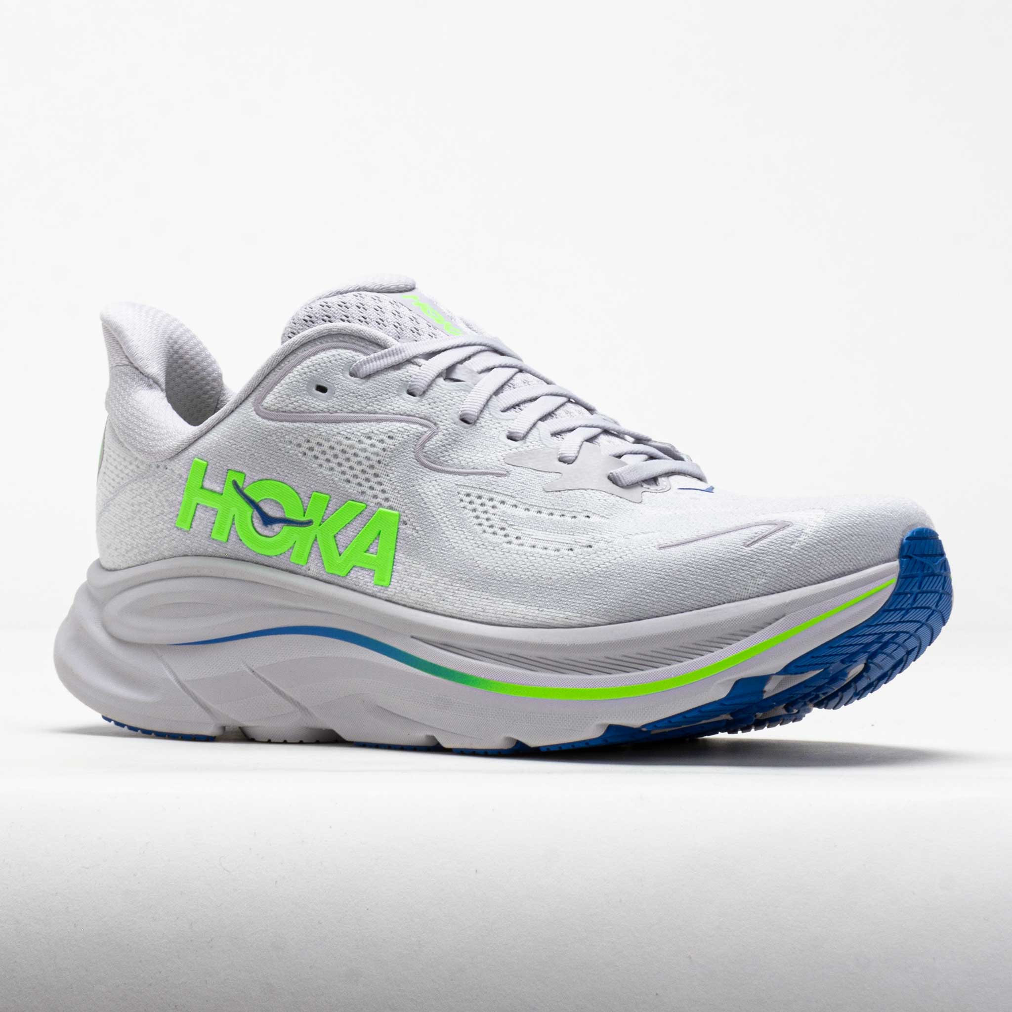 HOKA Clifton 10 Men's Ash Grey/Neon Green
