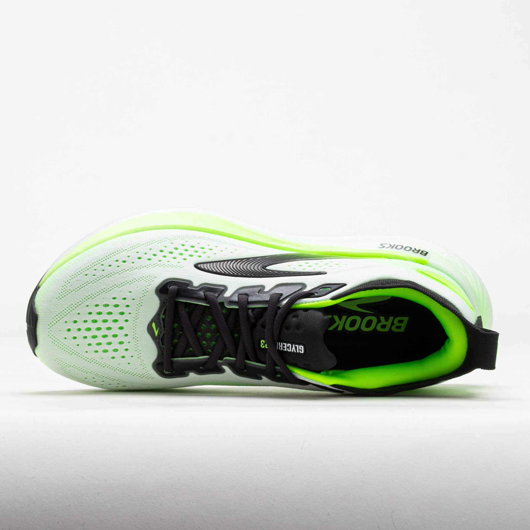 Brooks Glycerin 23 Men's White/Phantom/Green Gecko – Holabird Sports