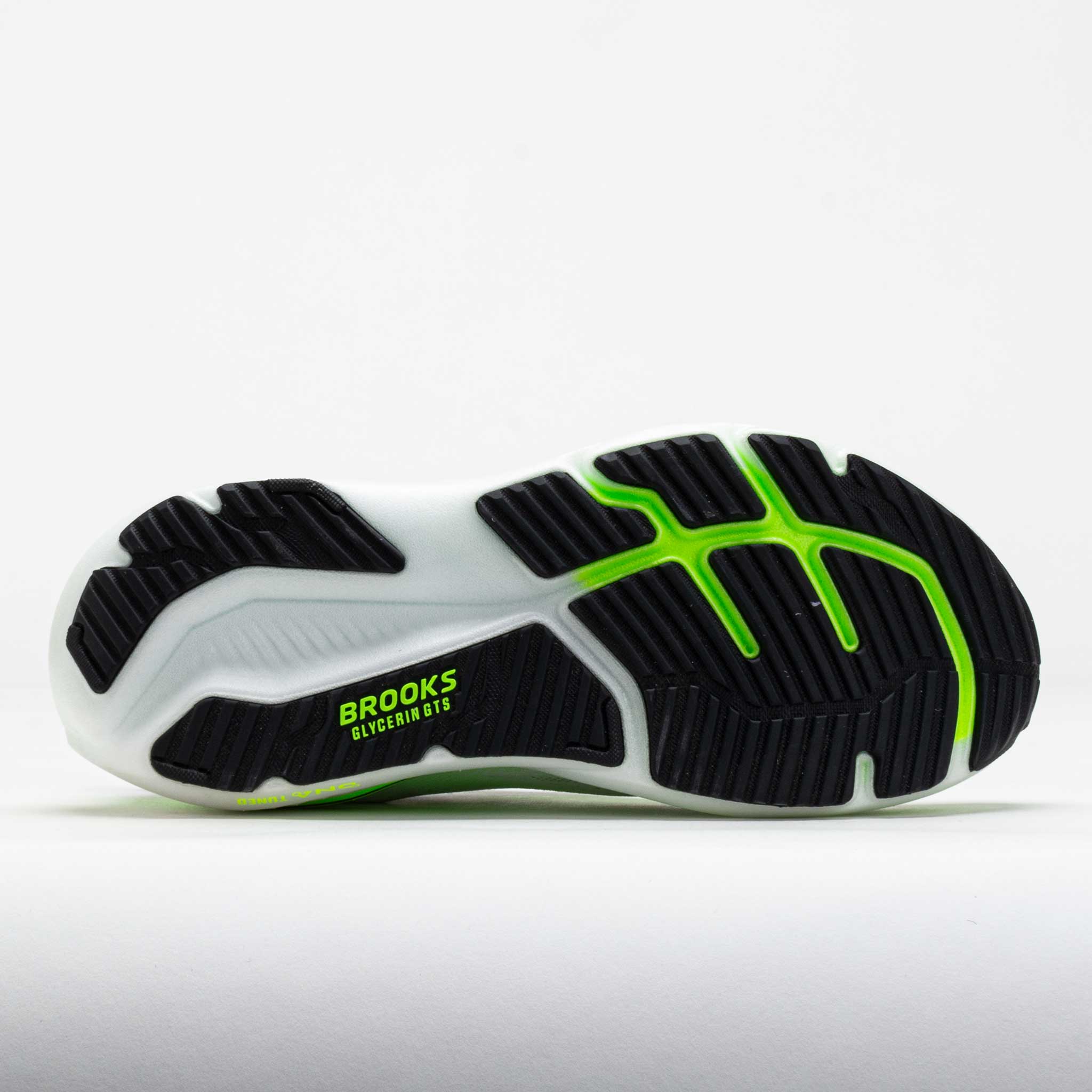 Brooks Glycerin GTS 23 Men's White/Phantom/Green Gecko