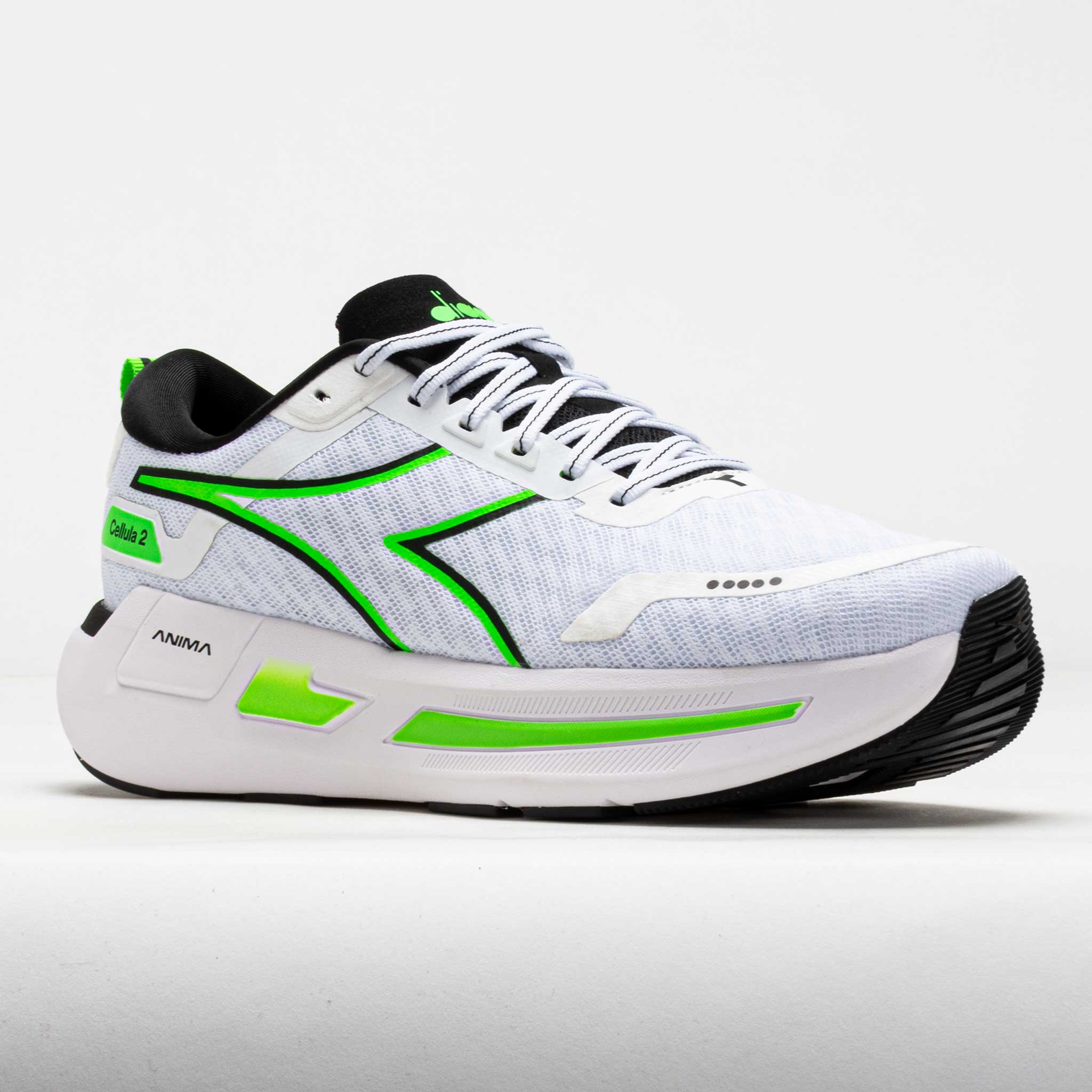 Diadora Cellula 2 Men's White/Black/Green Fluorescent