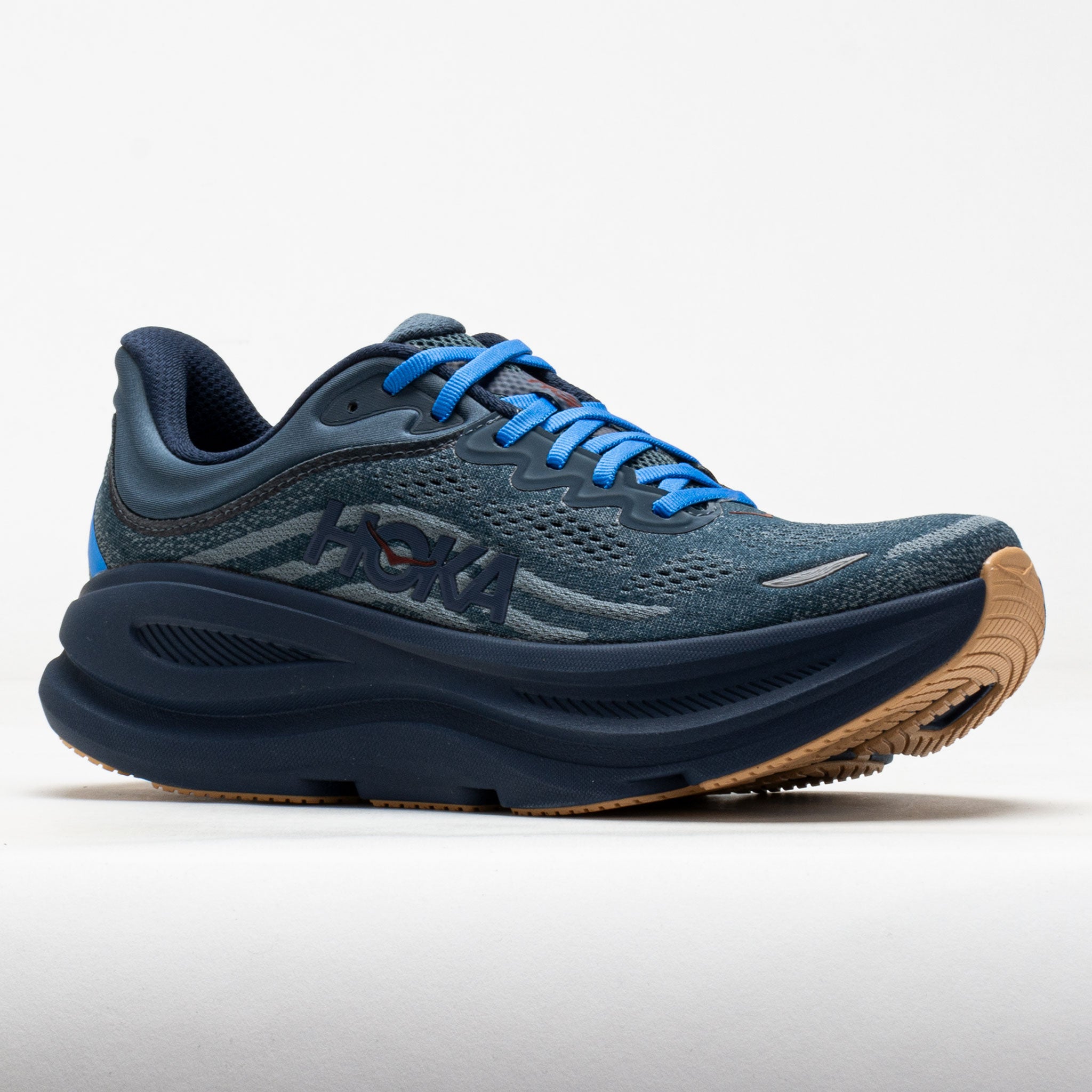 HOKA Bondi 9 Men's Glimmering Blue/Overcast – Holabird Sports