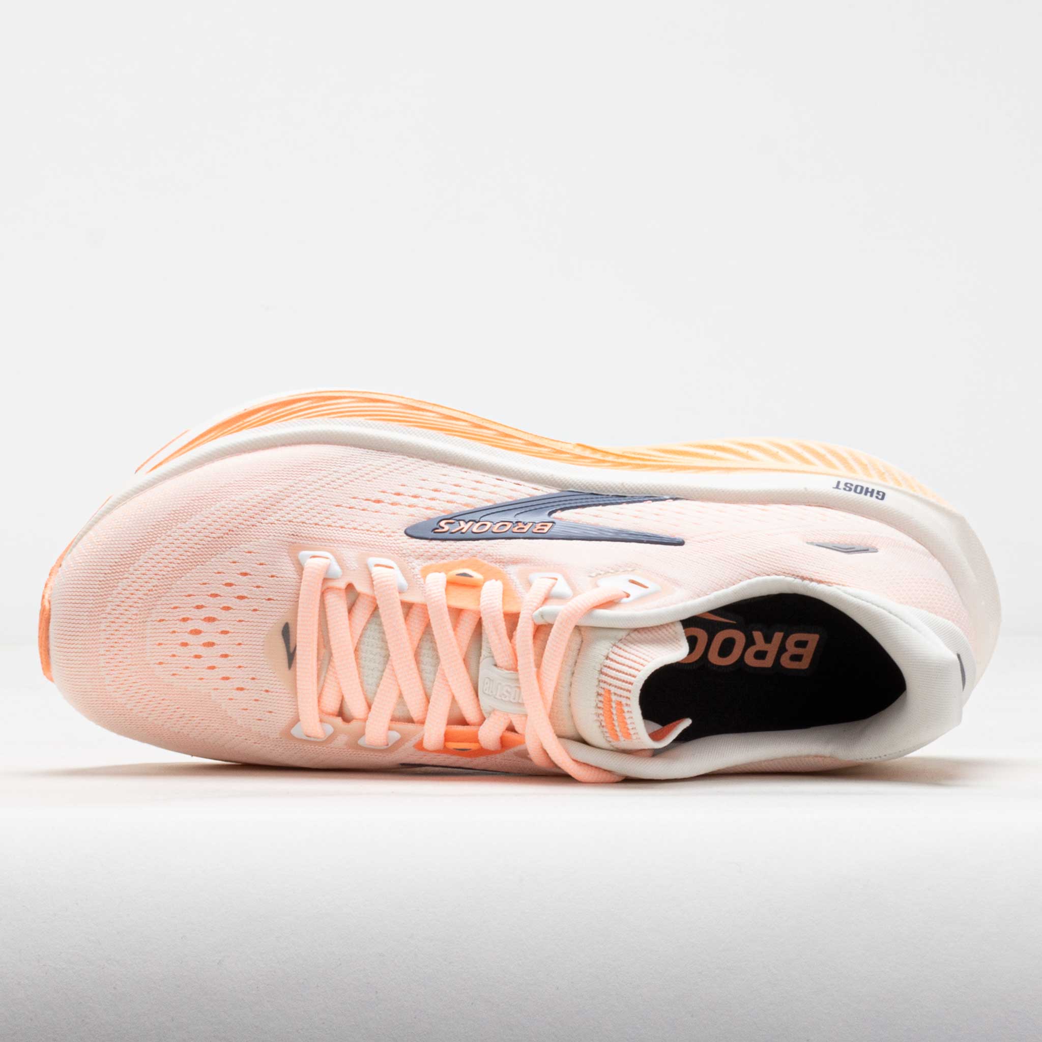 Brooks Ghost 18 Women's Star White/Cyber Peach/Grey