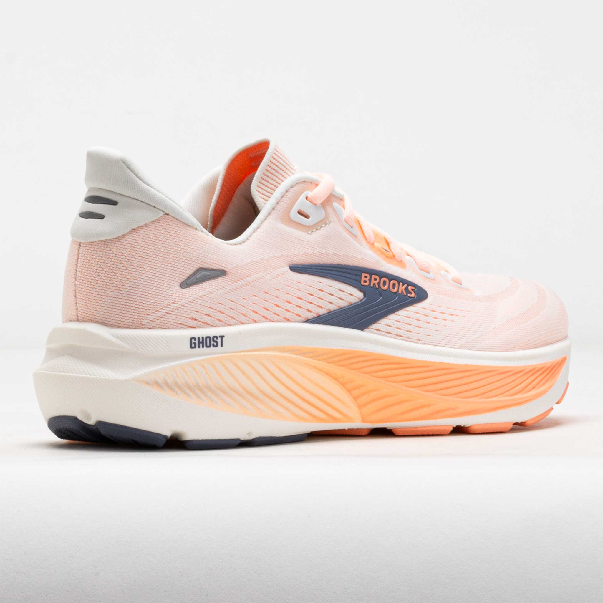 Brooks Ghost 18 Women's Star White/Cyber Peach/Grey