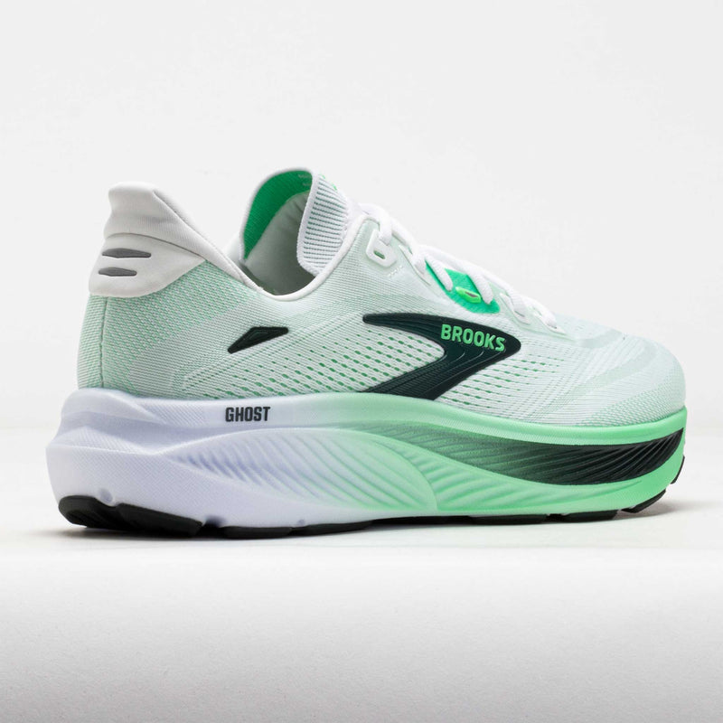 Brooks Ghost 18 Men's White/Spring Bud/Spruce – Holabird Sports