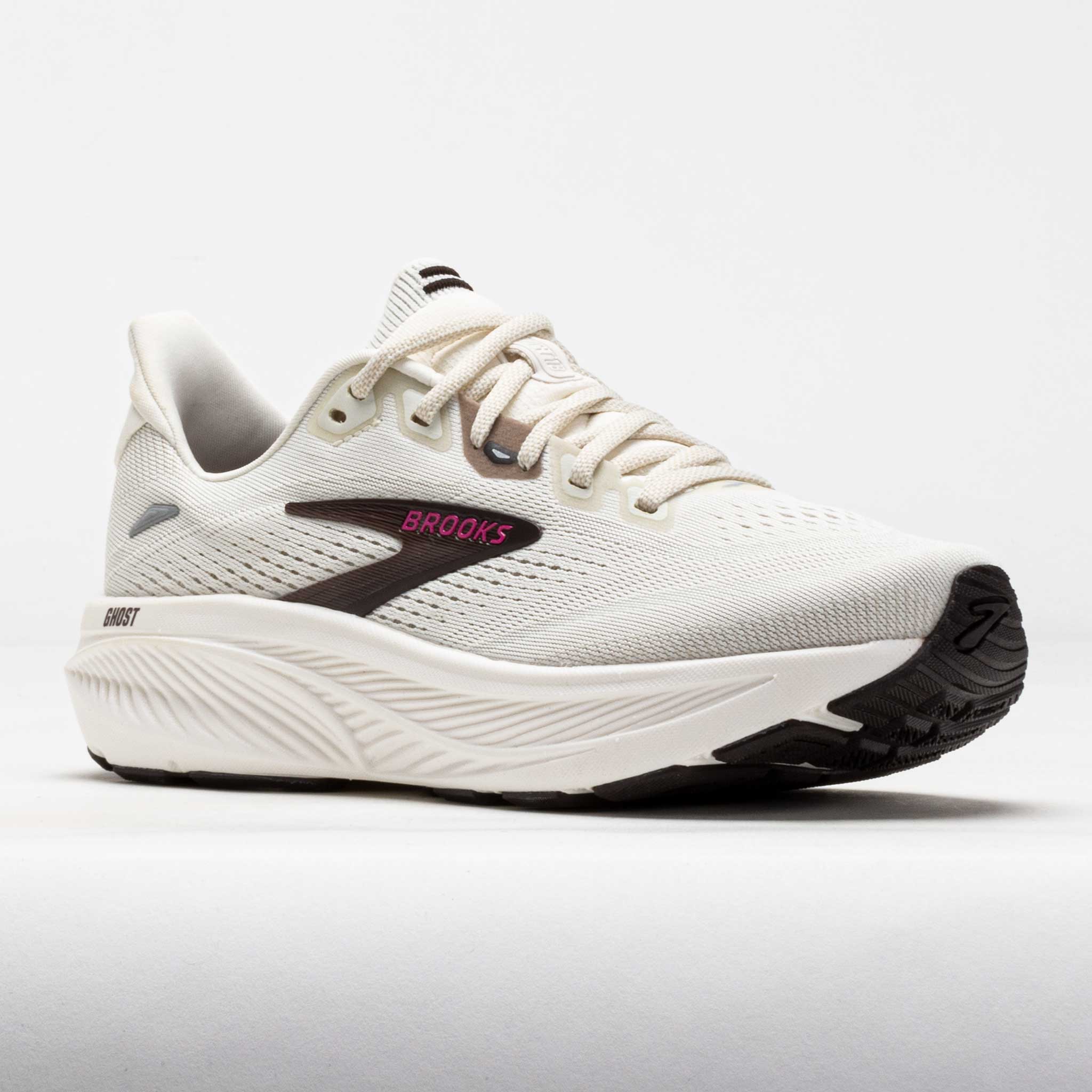Brooks Ghost 18 Women's Coconut/Coffee/Fushsia – Holabird Sports