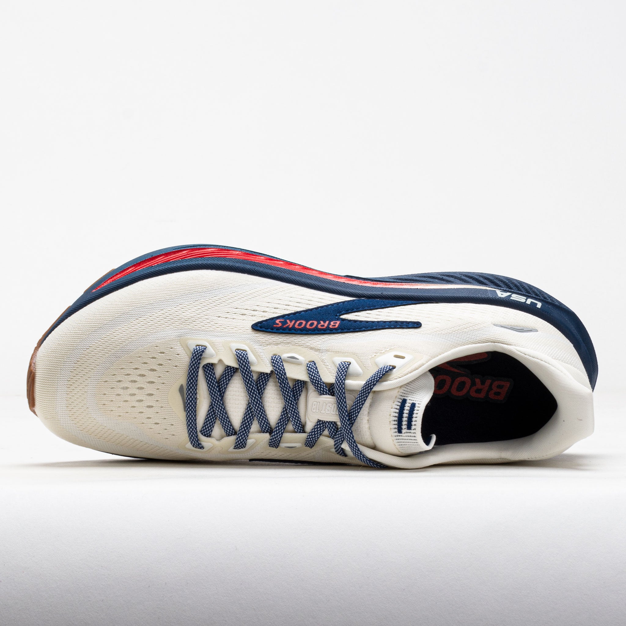 Brooks Ghost 18 Men's Coconut/Red/Blue