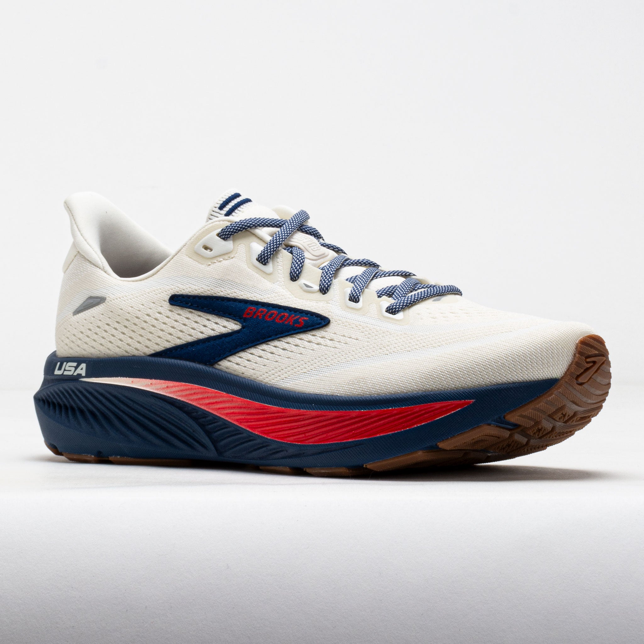 Brooks Ghost 18 Men's Coconut/Red/Blue