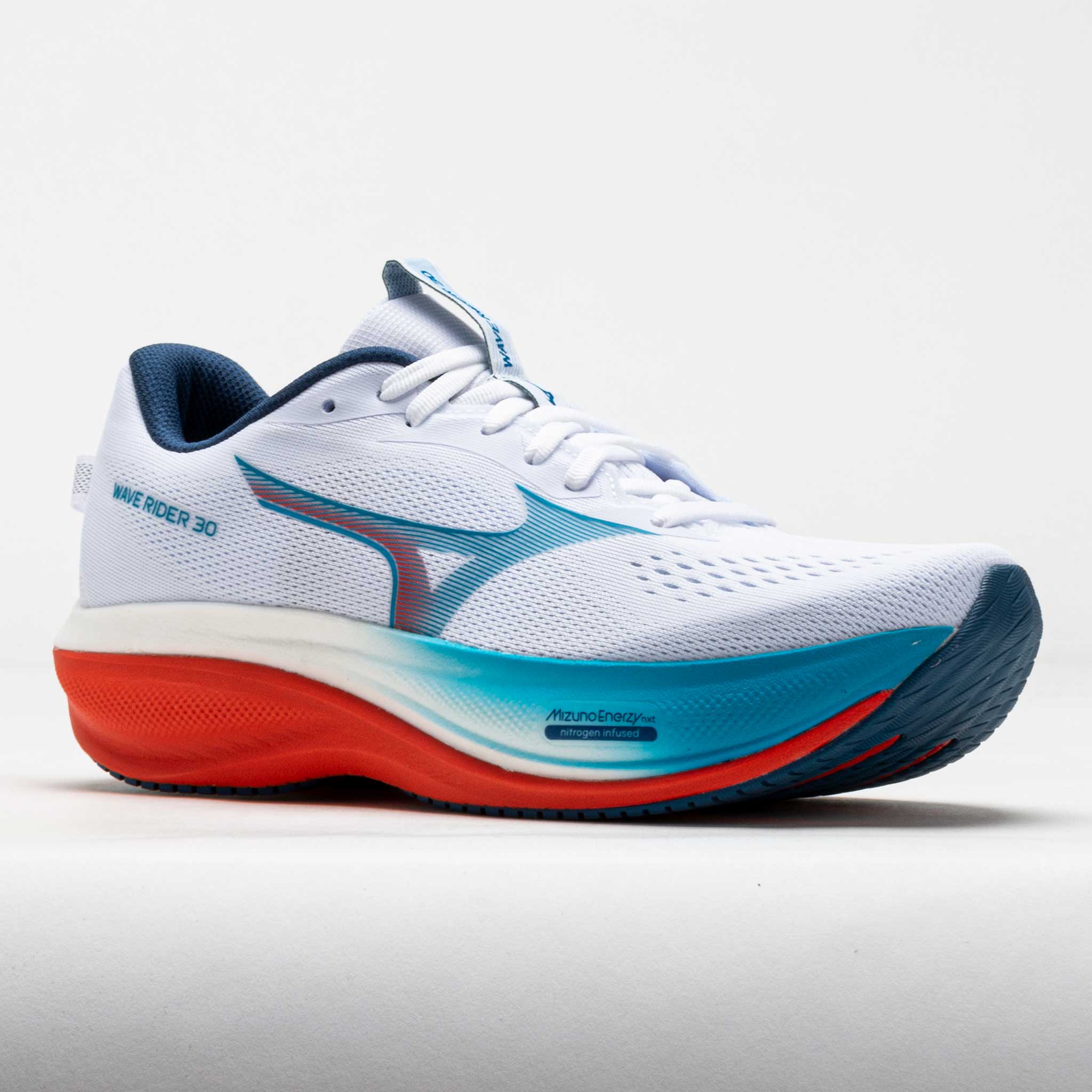 Mizuno Wave Rider 30 Men's White/Blue Jewel