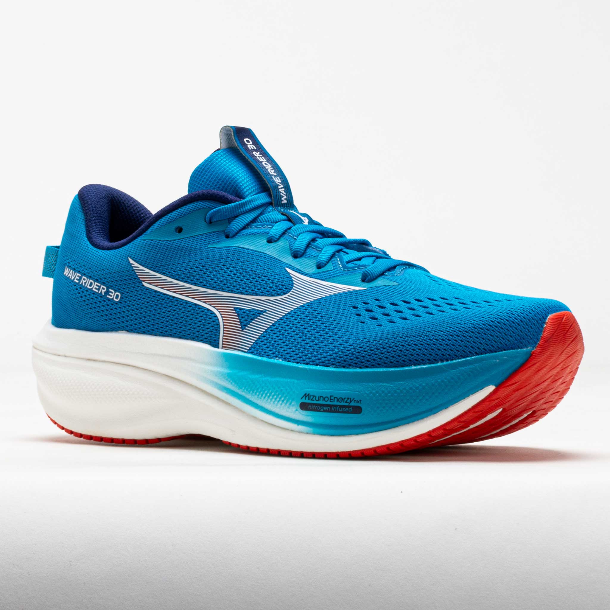 Mizuno Wave Rider 30 Men's Blue Jewel/White – Holabird Sports