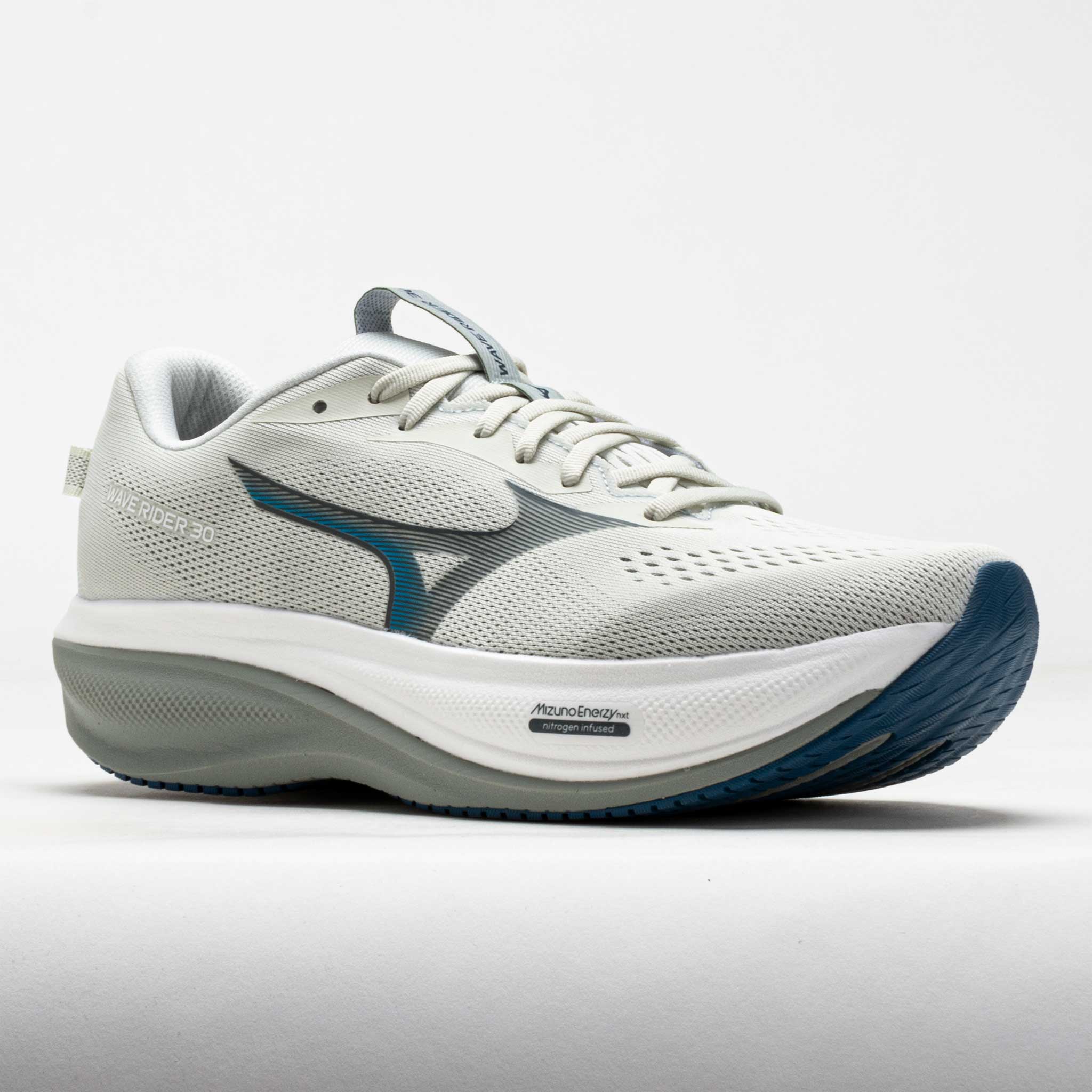 Mizuno Wave Rider ダークグレー テニスシューズ Mizuno Wave Rider 30 Men's Foggy Dew/Dark Slate – Holabird Sports