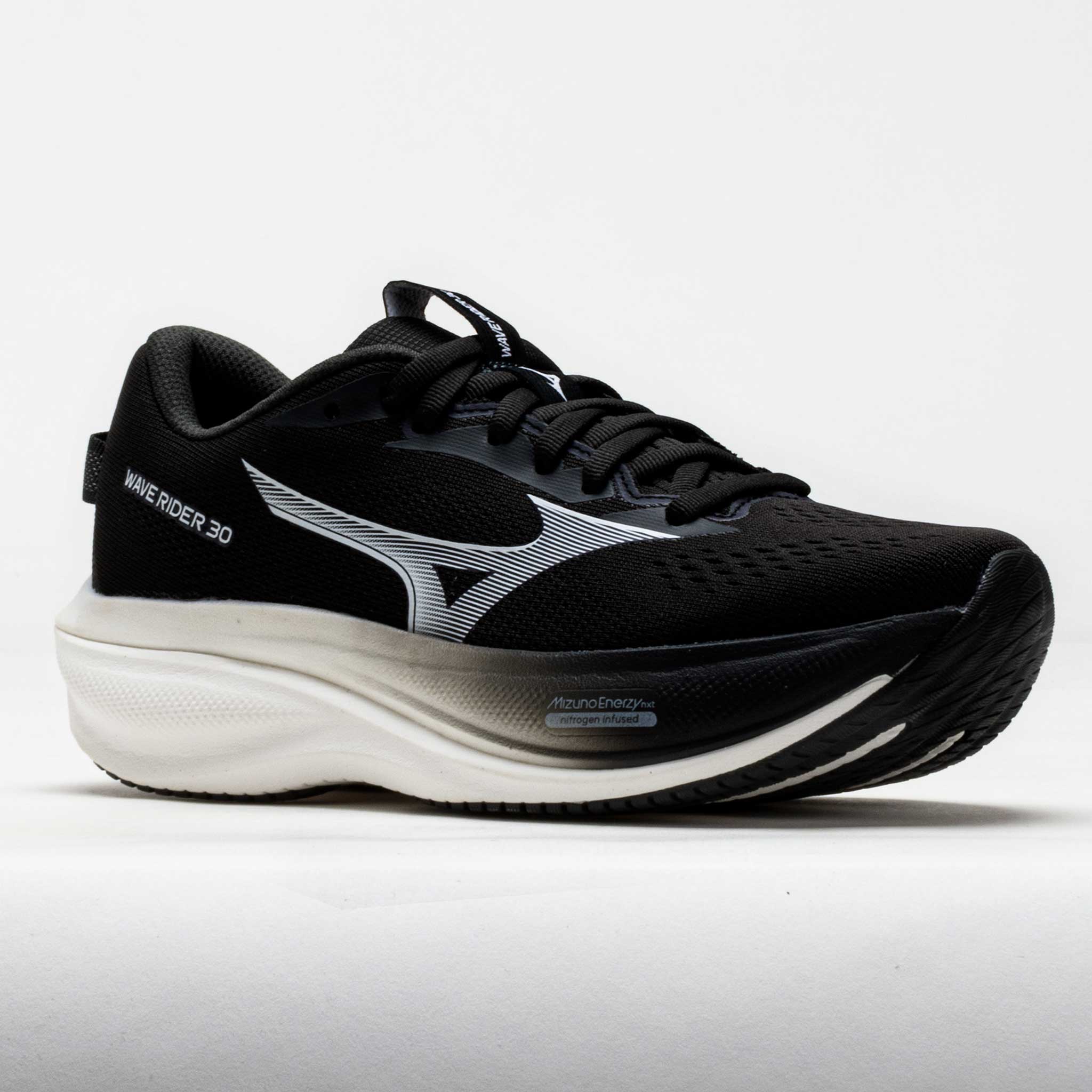 MIZUNO rhrn  black × White Mizuno Wave Rider 30 Men's Black/White – Holabird Sports