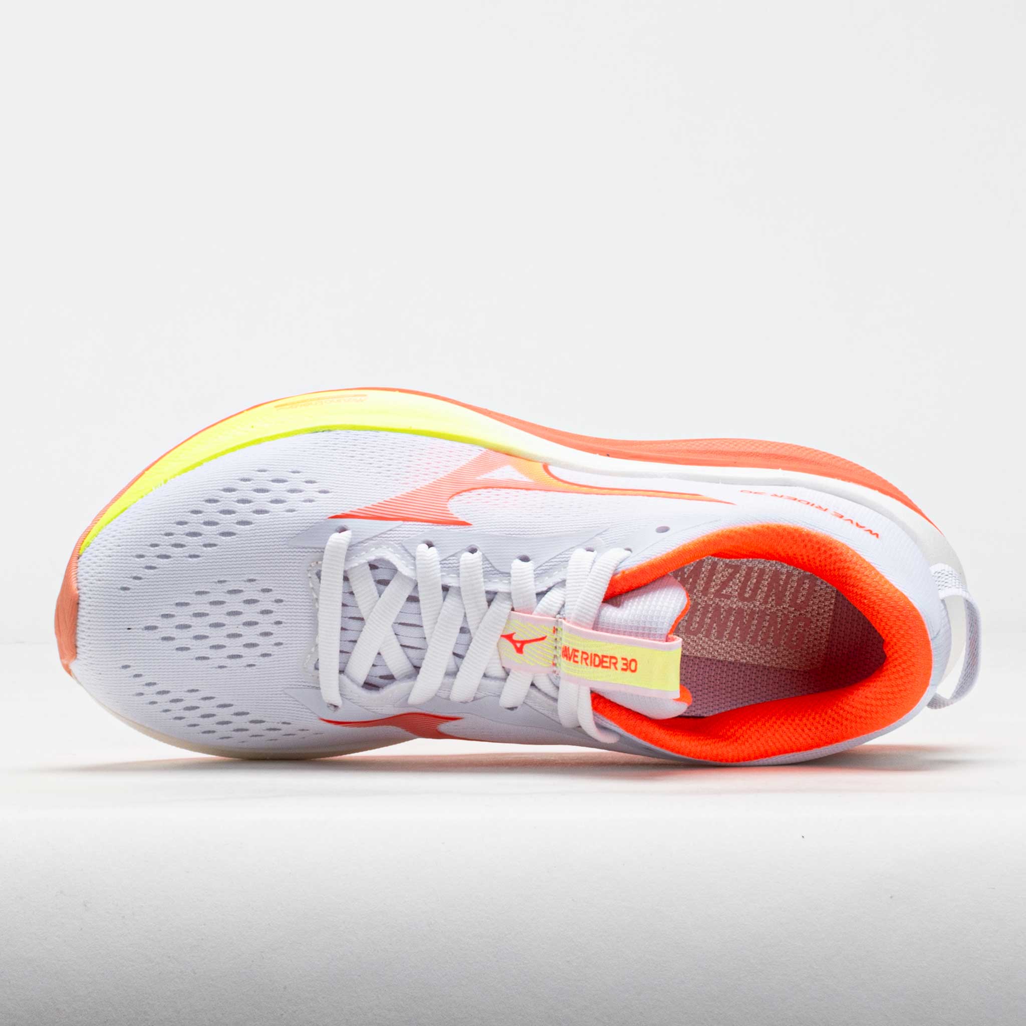 Mizuno Wave Rider 30 Women's White/Flamingo Coral – Holabird Sports