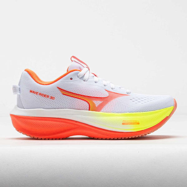 レイコ Mizuno Wave Rider 30 Women's White/Flamingo Coral – Holabird Sports