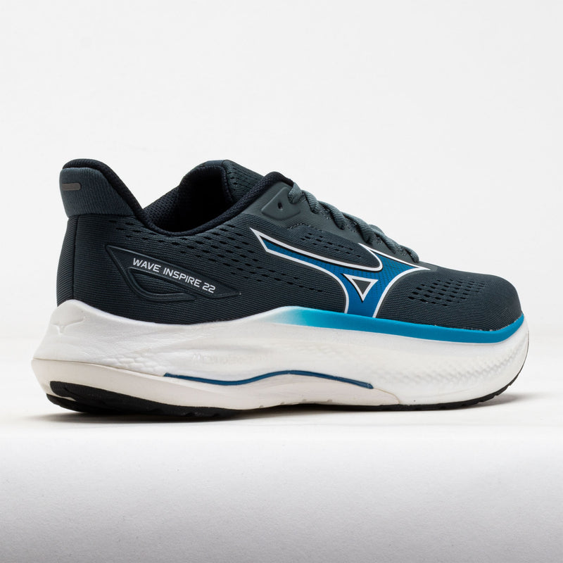 Mizuno Wave Inspire 22 Men's Dark Slate/Blue Jewel – Holabird Sports