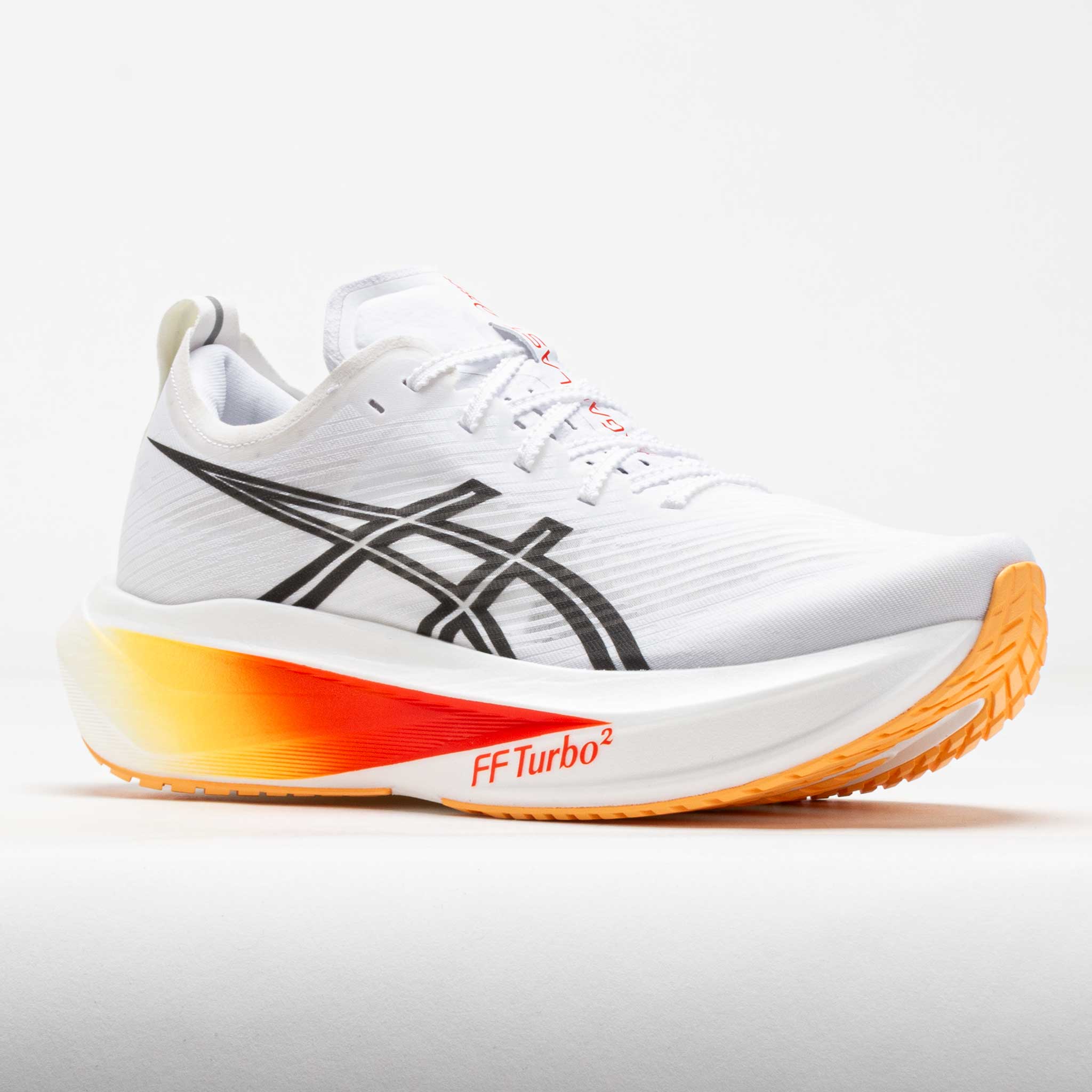 ASICS Mega Blast ホワイト ランニングシューズ ASICS Megablast Unisex White/Orange Glow – Holabird Sports
