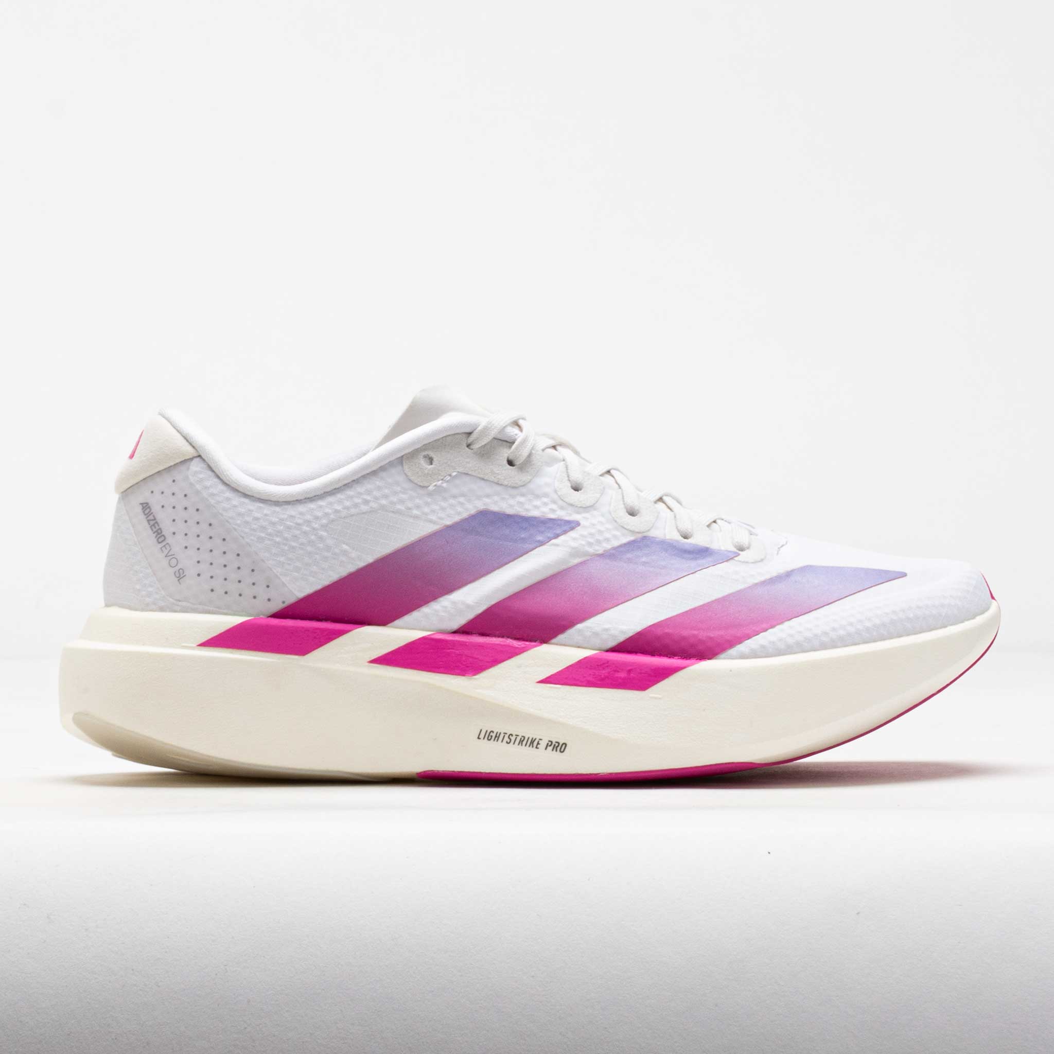 adidas Adizero EVO SL Women's White/Lucid Fuchsia/Violet Tone