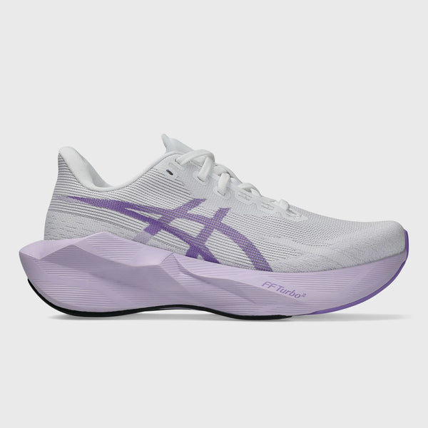ASICS Novablast 6 Women's White/Murasaki – Holabird Sports